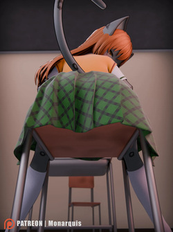 I want to see up her skirt