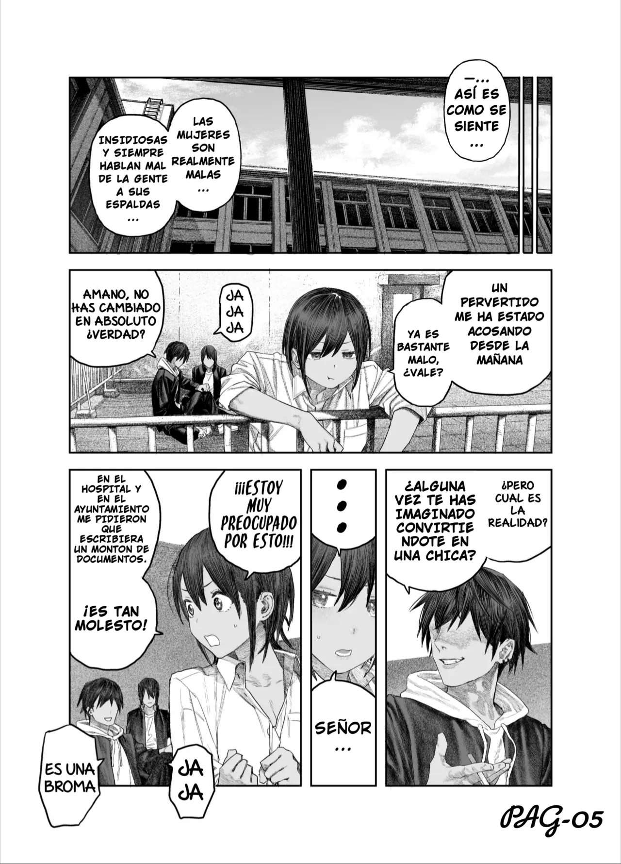 TS Kouhai, Mesu ni Naru.~Mekakushi Zenra de Echiechi Seikatsu~ page 6 full