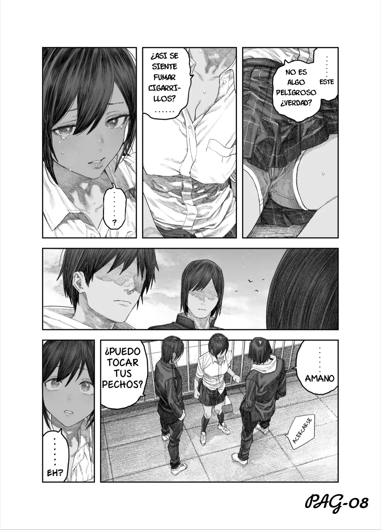 TS Kouhai, Mesu ni Naru.~Mekakushi Zenra de Echiechi Seikatsu~ page 9 full