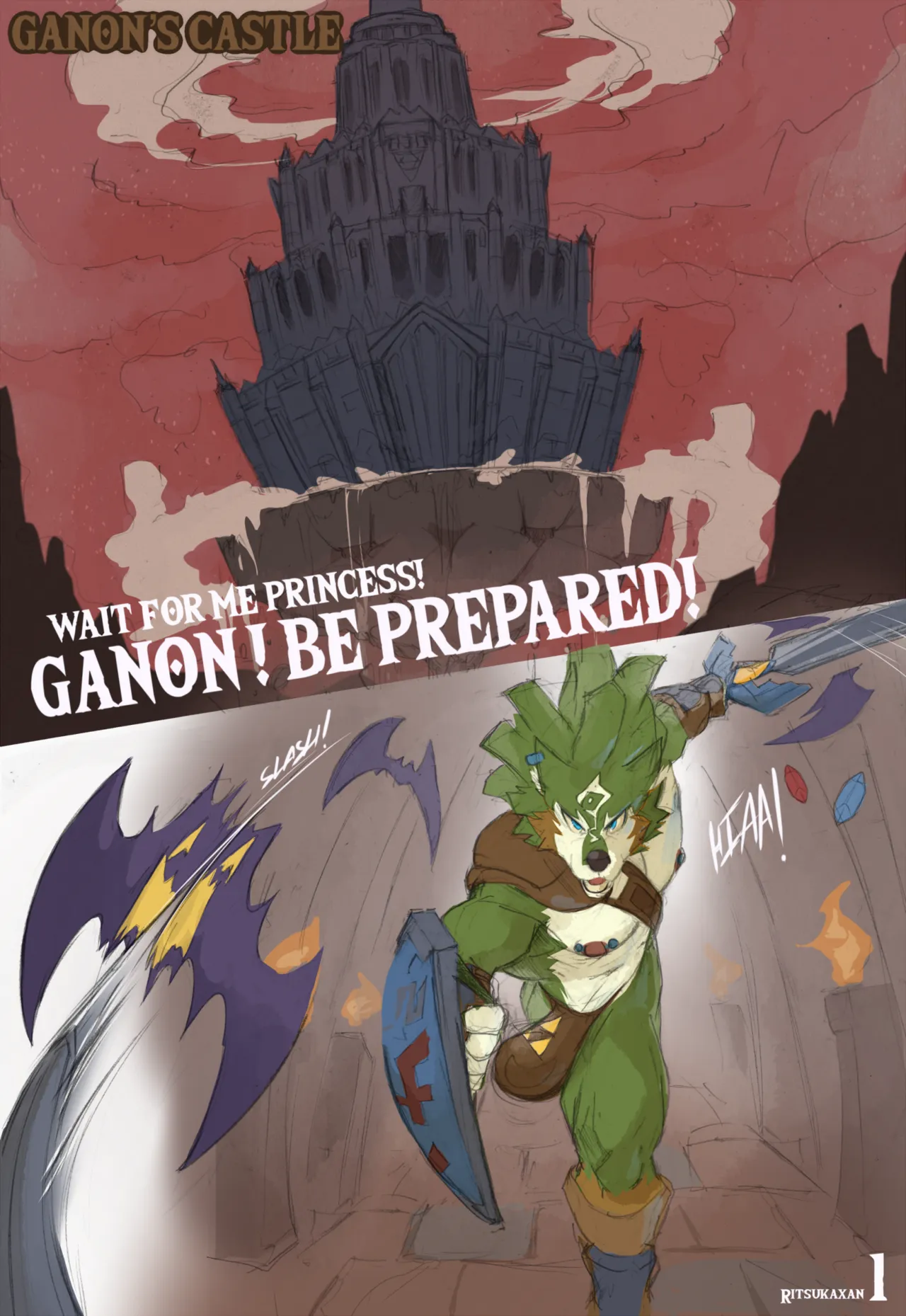 Wolf Link x Boar Ganon page 1 full
