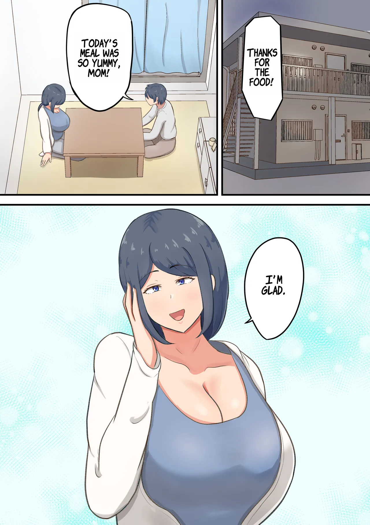 Rokujou Hitoma no Apart de Okaa-san to Icha Love Sex Seikatsu page 2 full