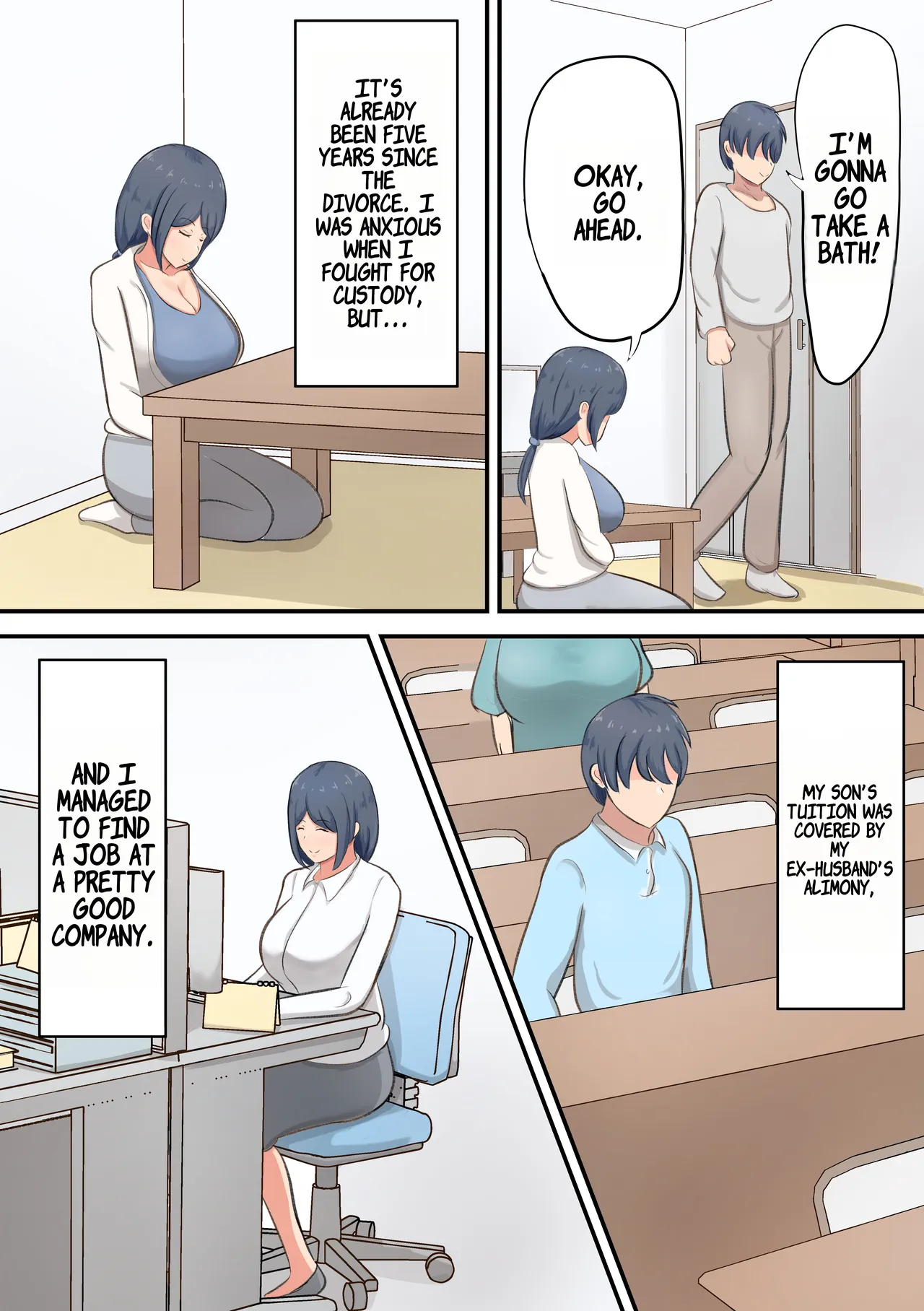 Rokujou Hitoma no Apart de Okaa-san to Icha Love Sex Seikatsu page 3 full