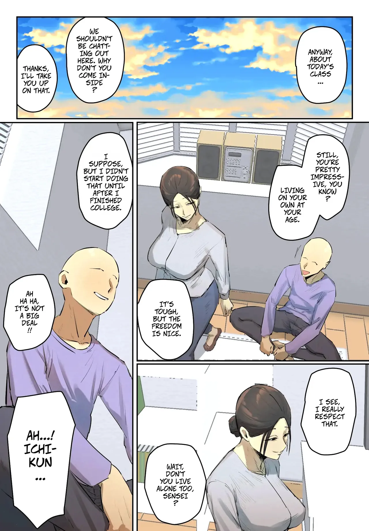 My Spinster Teacher Sex-Friend Keeps Getting In My Way --  SeFri no Ikiokure Sensei, Boku no Seishun o Jamashinai de Kudasai. page 4 full
