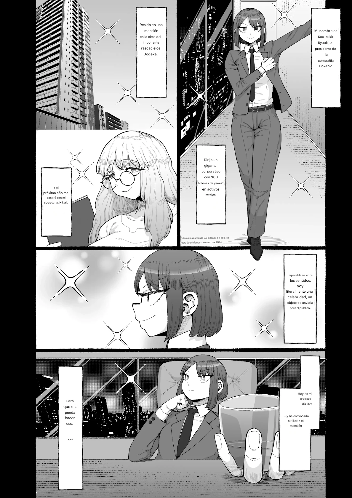 Ogya Babu Charisma Shachou no Mesu Ochi Futanari Homo Chinpo Sandwich page 2 full