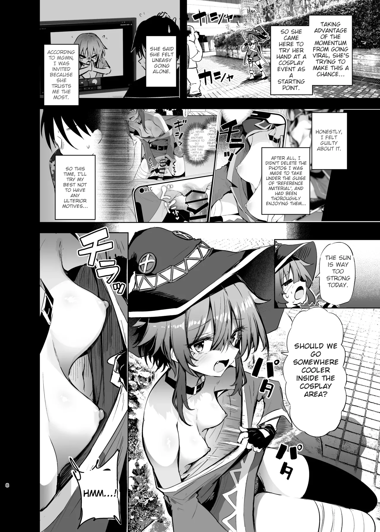 Megumin Cosplayer to Off-Pako Gokko 2 | Play-pretend Offline Sex Meetup with a Megumin Cosplayer 2 page 8 full