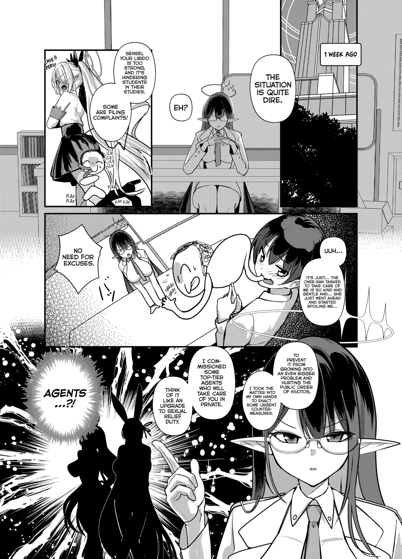 Shota Sensei no Seishori Touban Nisshi ~Millennium Gakuen C&amp;C Ichinose Asuna Kakutate Karin Hen~ | On Shota Sensei’s Sexual Relief Duty ~ Millennium Science School C&amp;C Ichinose Asuna &amp; Kakudate Karin part~ page 4 full