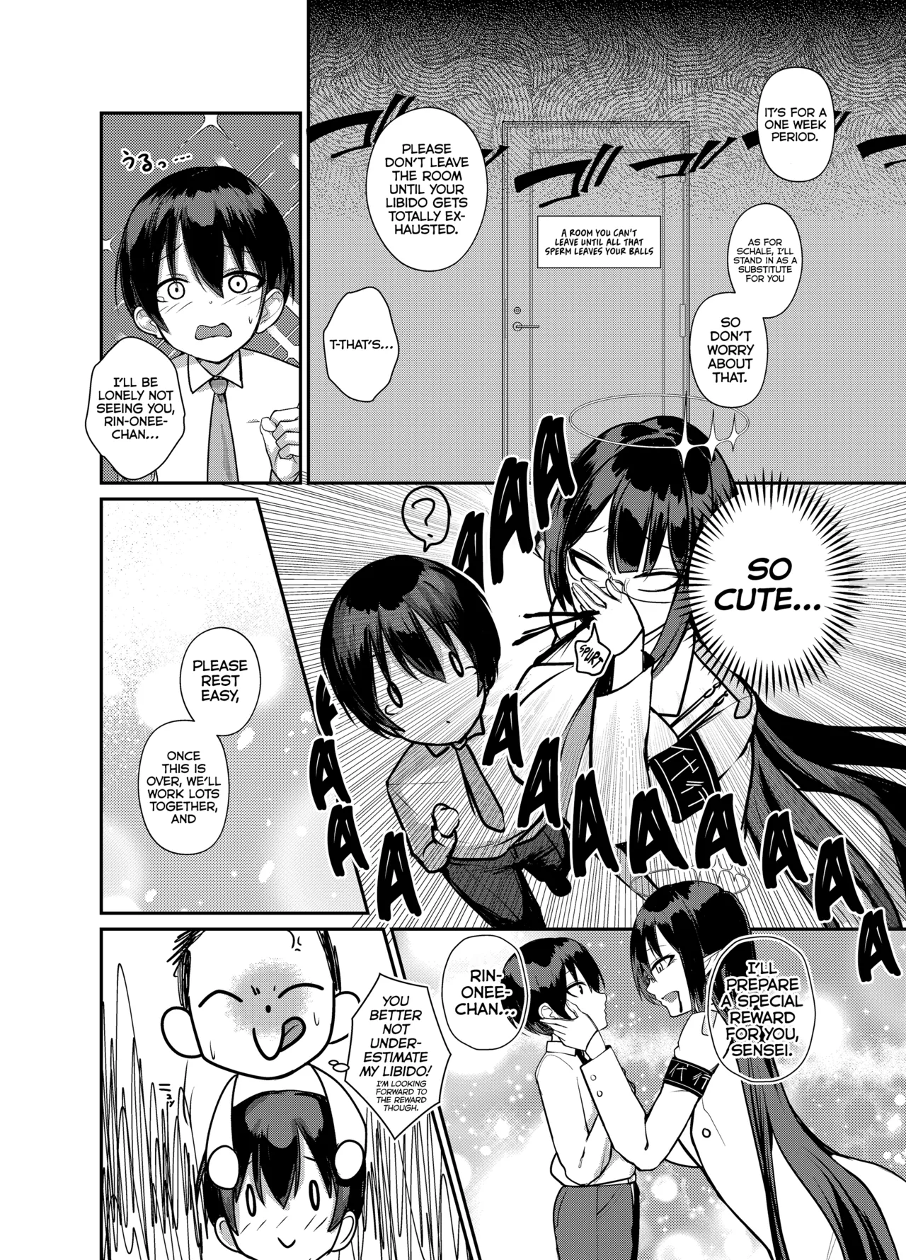 Shota Sensei no Seishori Touban Nisshi ~Millennium Gakuen C&amp;C Ichinose Asuna Kakutate Karin Hen~ | On Shota Sensei’s Sexual Relief Duty ~ Millennium Science School C&amp;C Ichinose Asuna &amp; Kakudate Karin part~ page 5 full