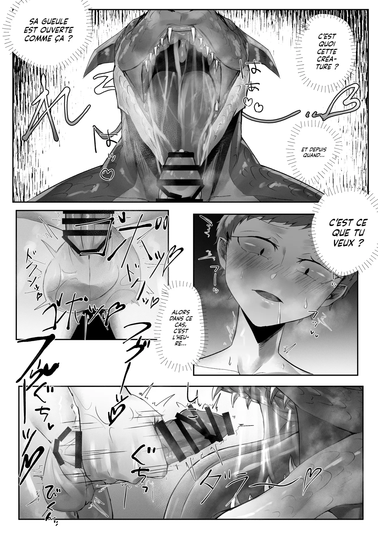 Doukutsu de Mesudora to Souguu shita Futanari | Dans la grotte, la Futa rencontre la Dragonne page 7 full