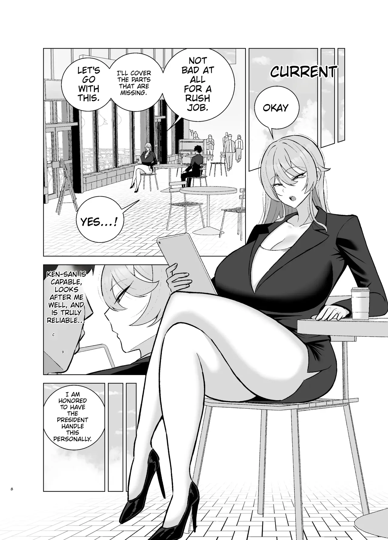 That abrasive senior colleague—a 29-year-old hag who’s always got a scowl on her face—turns into a total nympho when she’s drunk. page 7 full