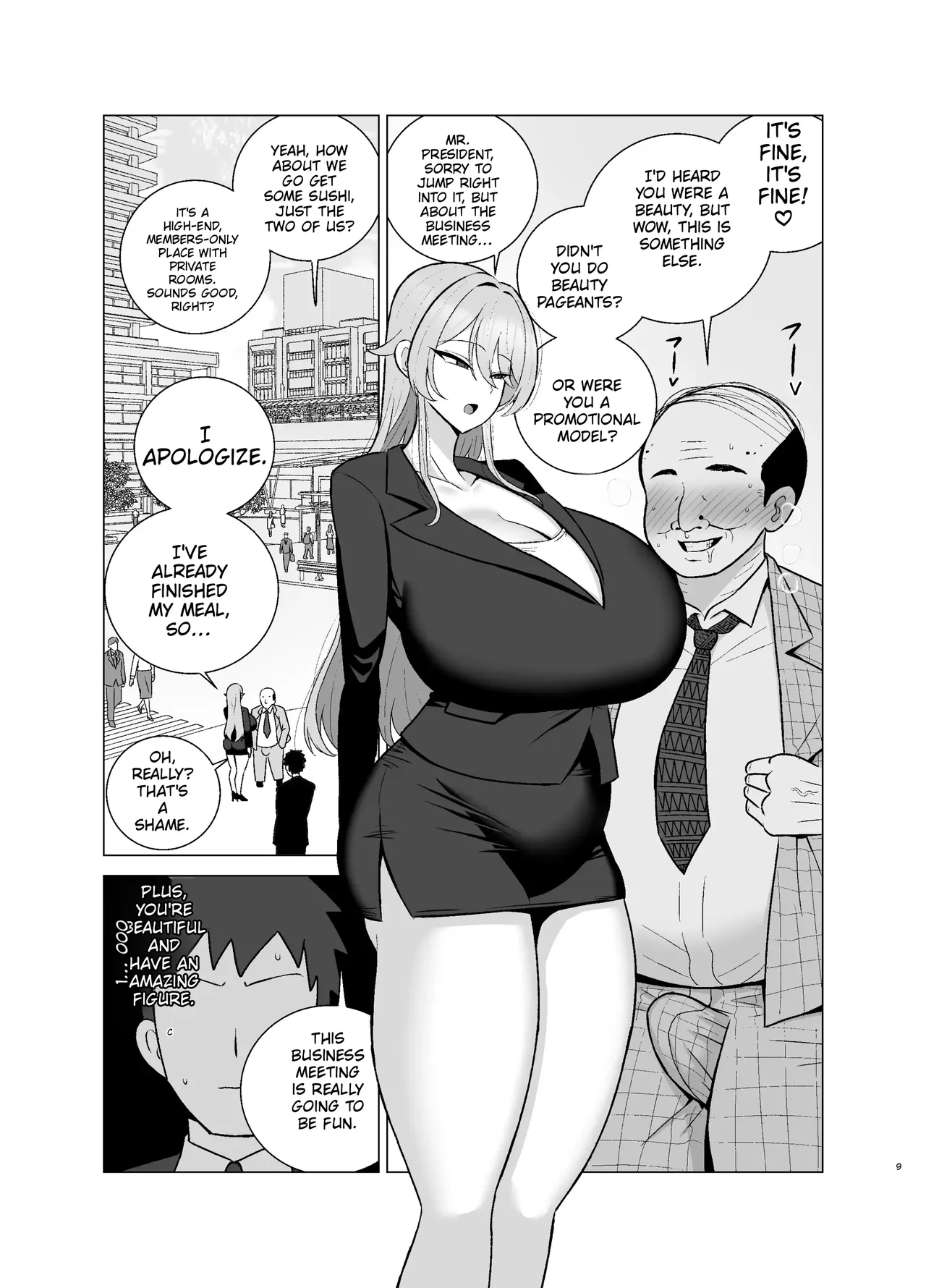 That abrasive senior colleague—a 29-year-old hag who’s always got a scowl on her face—turns into a total nympho when she’s drunk. page 8 full