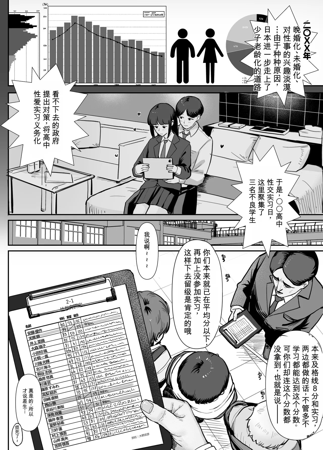 性教育实习中的3P Cosplay性爱…♡ Seikyouiku Jisshuu de 3P Cosplay Ecchi...♡ page 4 full