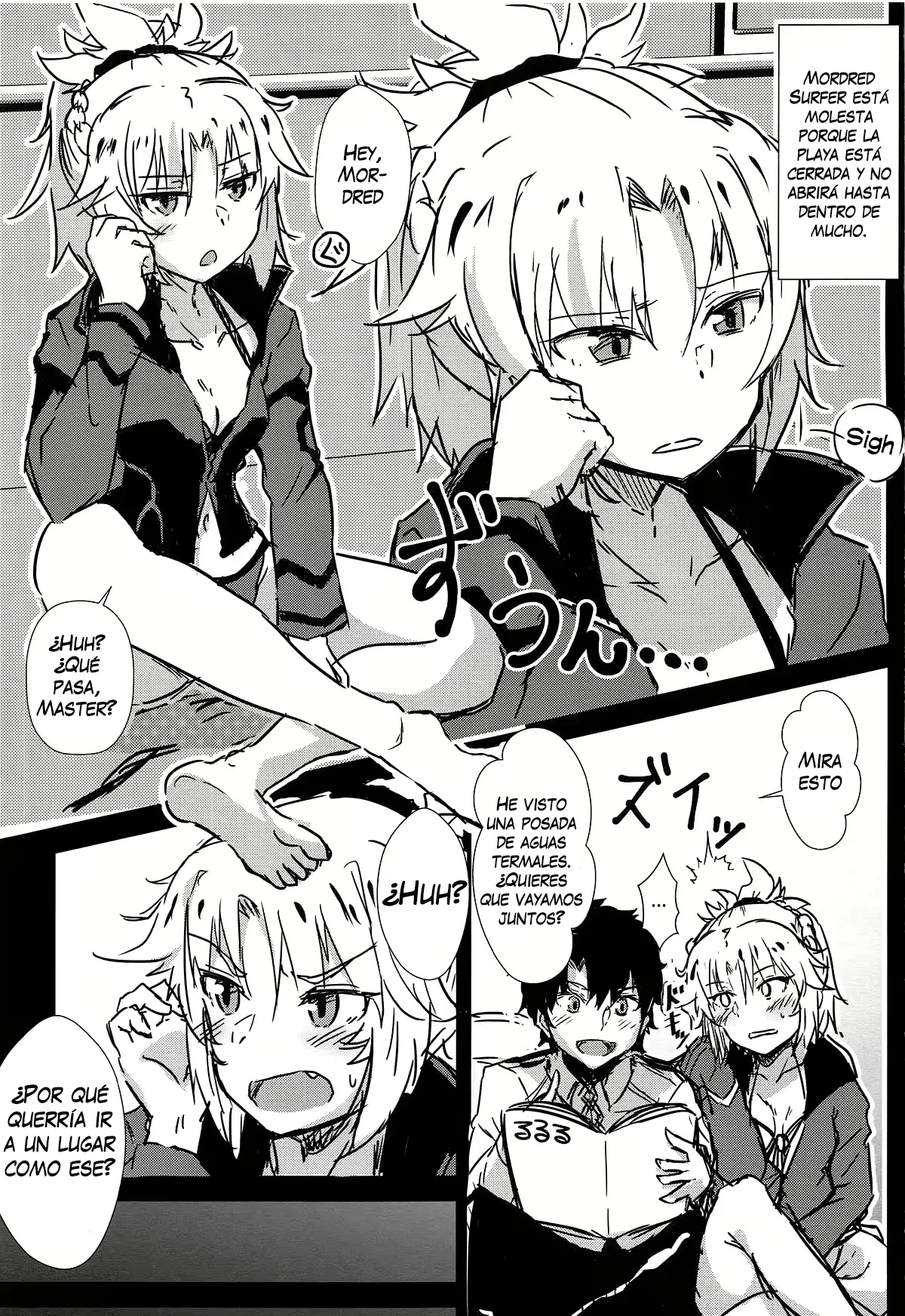 Samo-san to Onsen Yado de. | En la posada de las aguas termales con Mordred surfer page 2 full