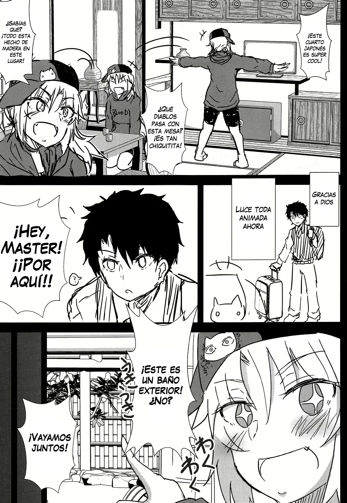 Samo-san to Onsen Yado de. | En la posada de las aguas termales con Mordred surfer page 4 full