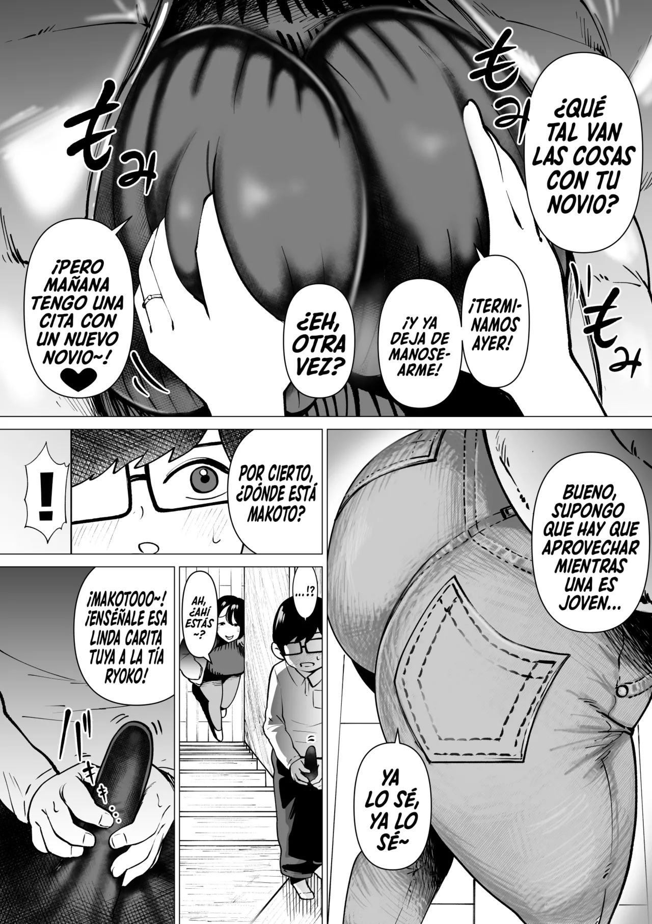 Hikikomori de Ero Manga Kaiteru Doutei Oikko to Oba-san ga Icha Love SEX suru Hanashi｜La Historia De Un Sobrino Virgen Y Hikikomori Que Dibuja Mangas Eróticos Teniendo Sexo Cariñoso Y Apasionado Con Su Tía page 3 full