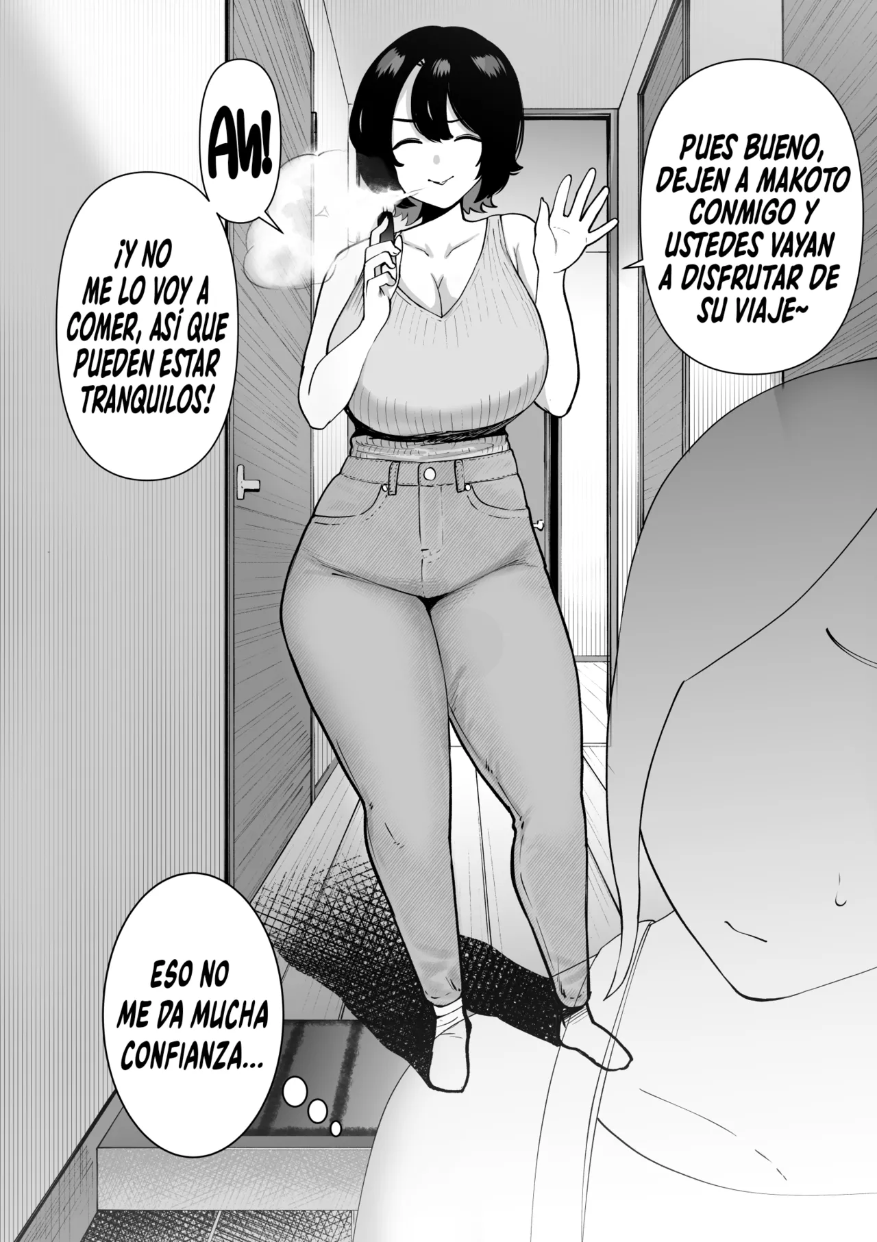 Hikikomori de Ero Manga Kaiteru Doutei Oikko to Oba-san ga Icha Love SEX suru Hanashi｜La Historia De Un Sobrino Virgen Y Hikikomori Que Dibuja Mangas Eróticos Teniendo Sexo Cariñoso Y Apasionado Con Su Tía page 5 full