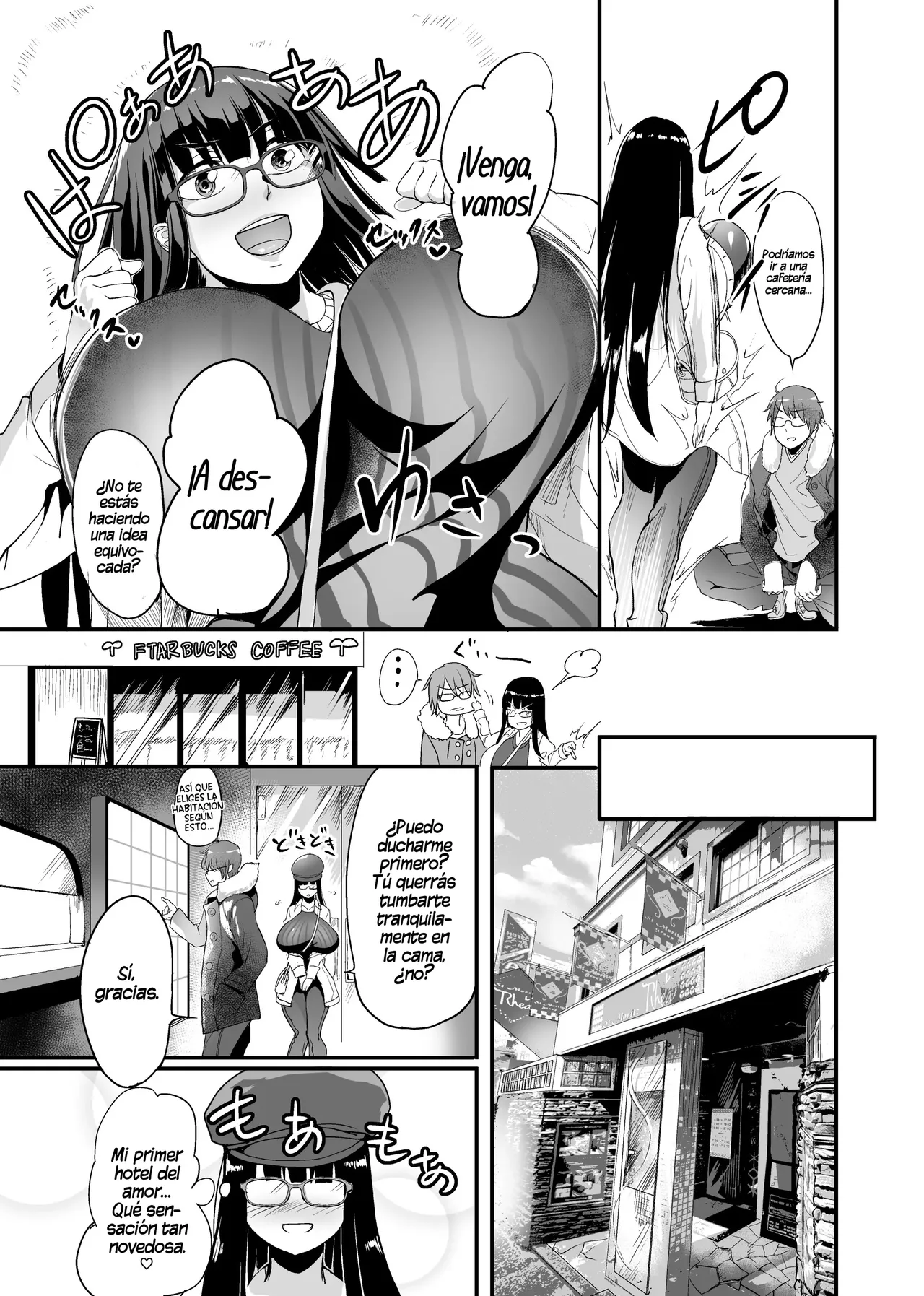 Mine-chan to no Nandemonai Dosukebe na Nichijou Ch. 3｜El Día a Día Depravado y Sin Nada Especial con Mione-chan Cap. 3 ~El debut de Mione-chan en un hotel del amor~ page 6 full