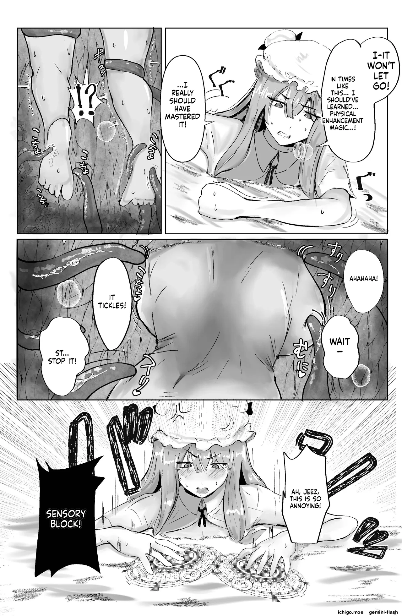 Majo to Koakuma, Kankaku Shadan Ana ni Ochiru. page 9 full