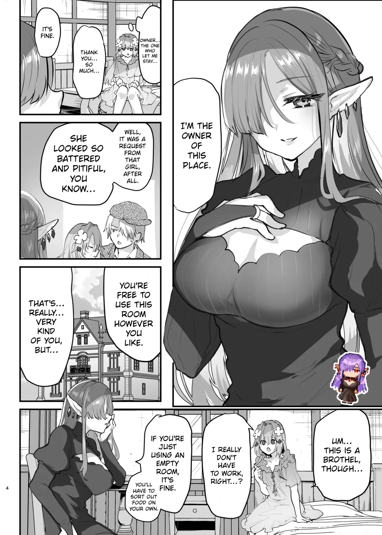 When I Got Reincarnated as the Heroine of an Erotic RPG After TS… Chapter 2: Brothel Arc page 5 full