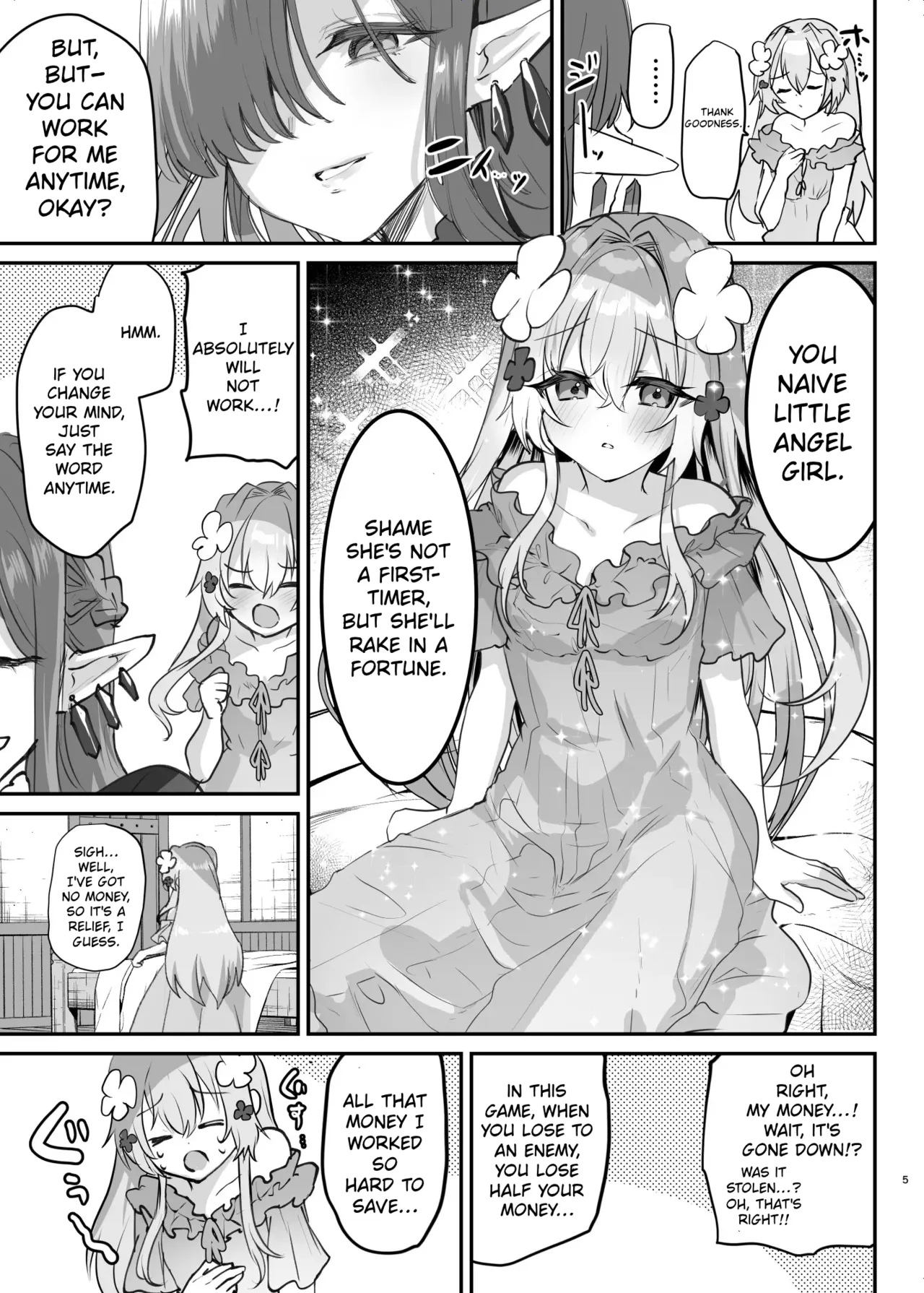 When I Got Reincarnated as the Heroine of an Erotic RPG After TS… Chapter 2: Brothel Arc page 6 full