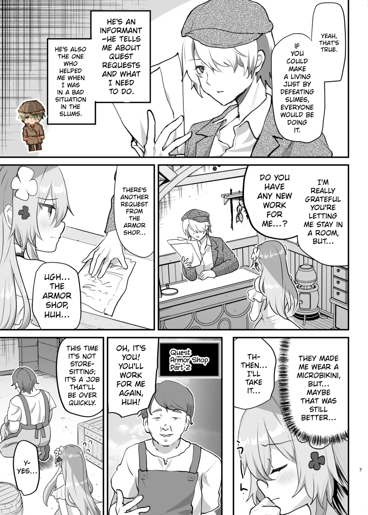 When I Got Reincarnated as the Heroine of an Erotic RPG After TS… Chapter 2: Brothel Arc page 8 full