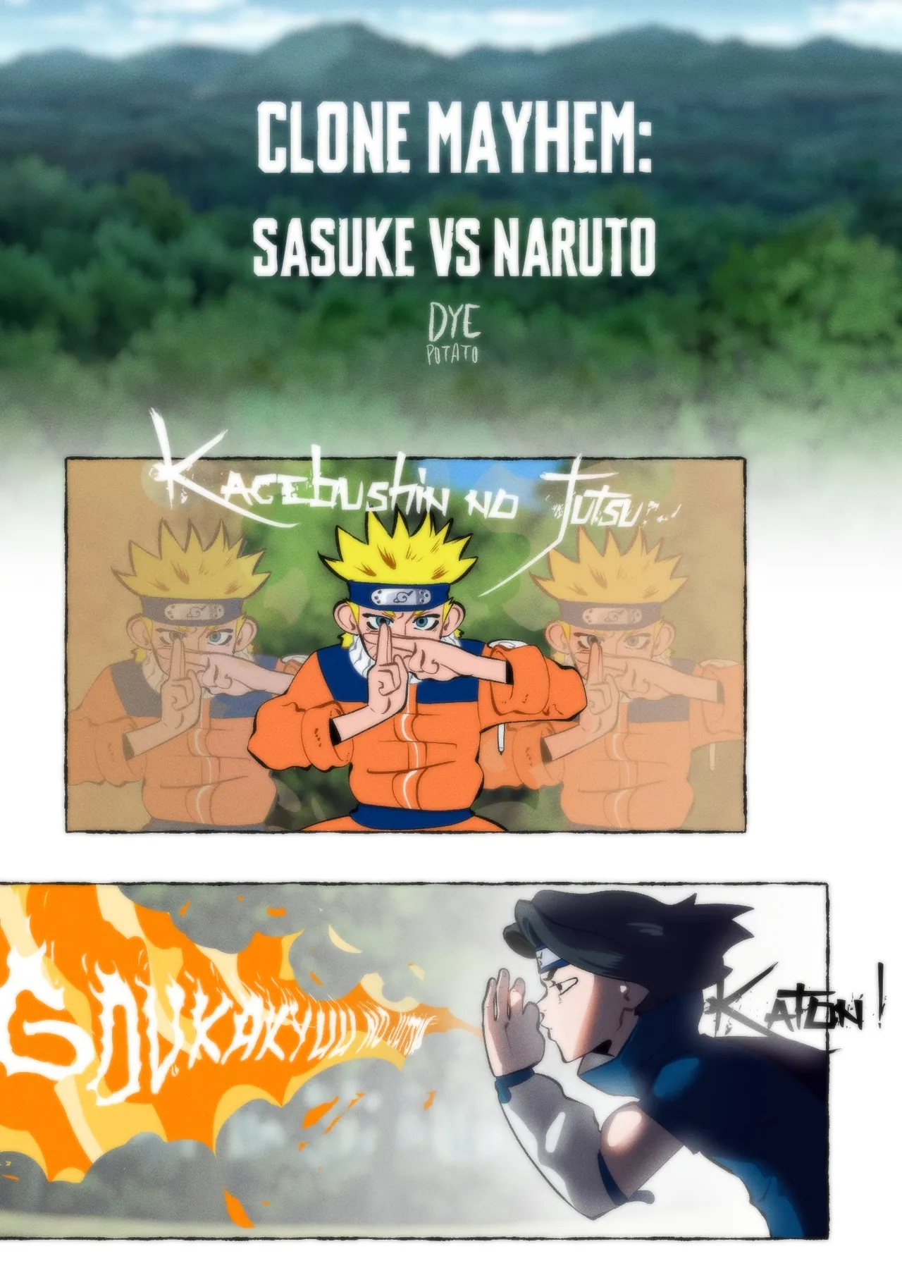 CLONE MAYHEM - Sasuke VS Naruto page 1 full