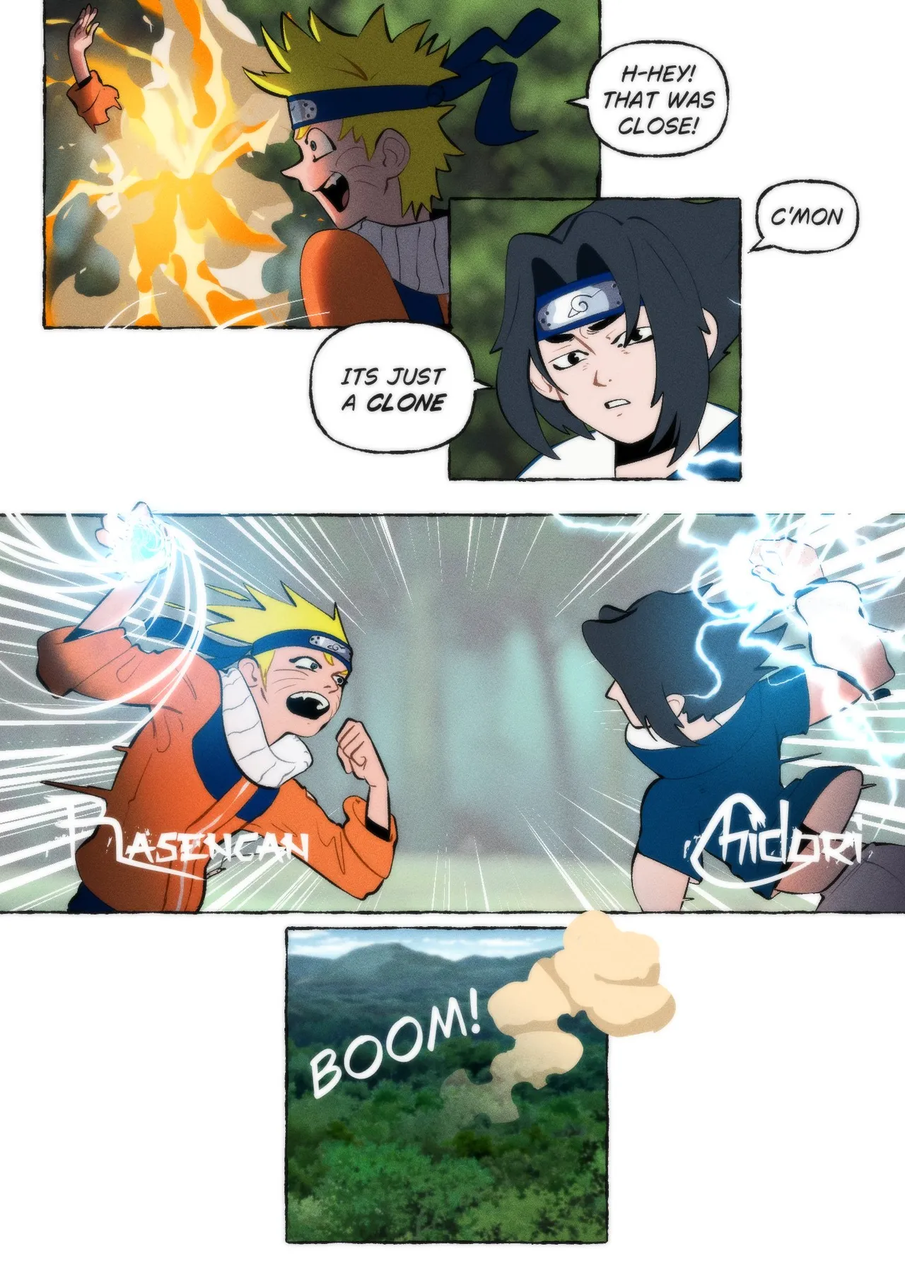 CLONE MAYHEM - Sasuke VS Naruto page 2 full