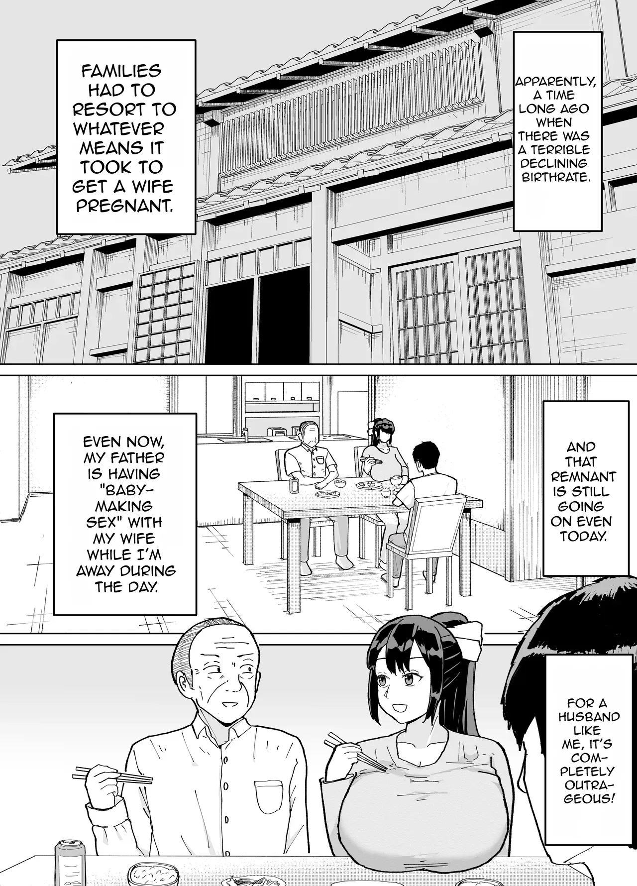 Hitozuma, Kaede-san Gifuku to Kazoku Gurumi de Kozukuri Dentou || English translation || cufreescans page 7 full