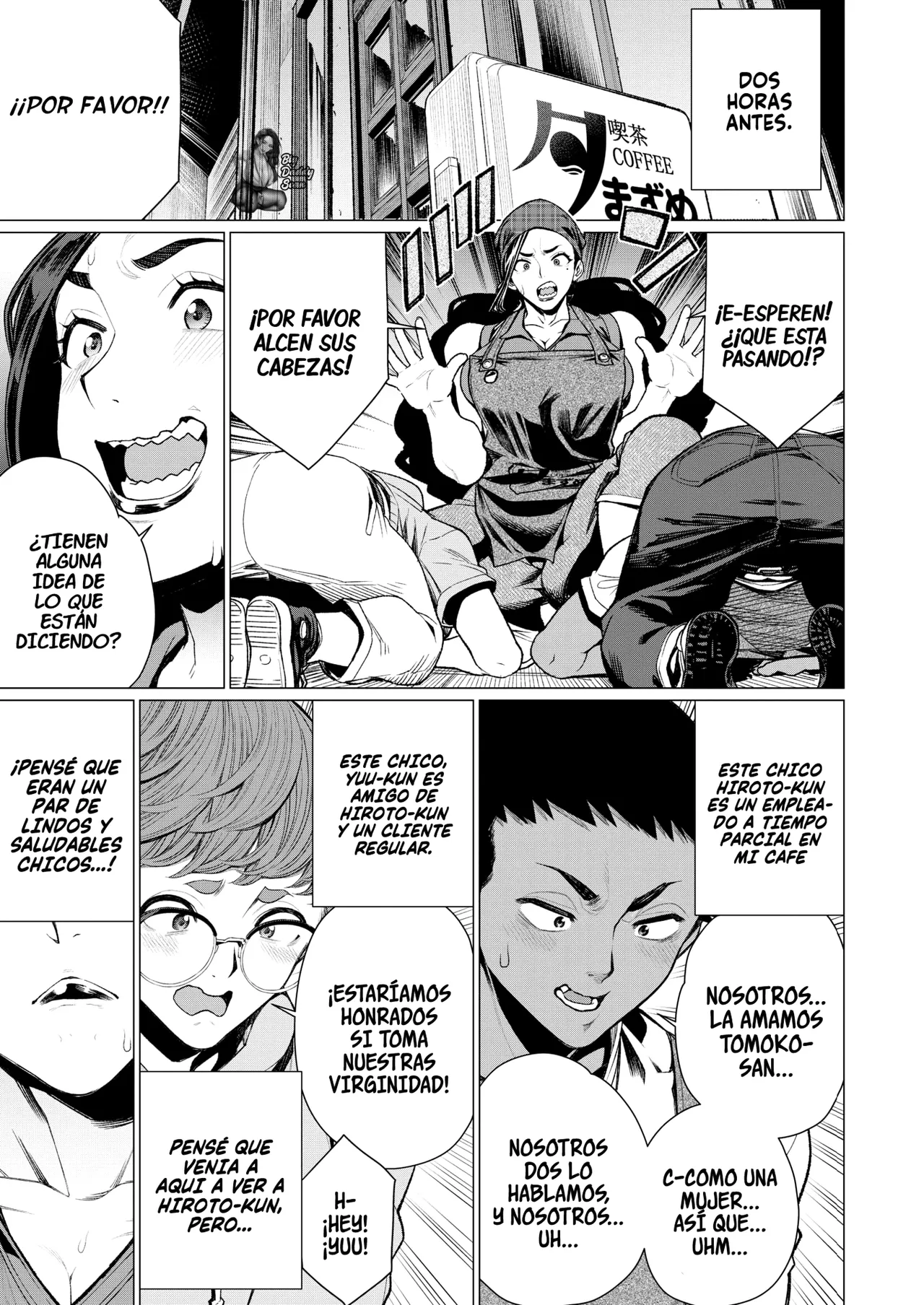 Hitozuma Kissa de juku niku Sando｜~Sandwich Especial de Carne Madura en el Cafe de una Milf Casada~ page 3 full