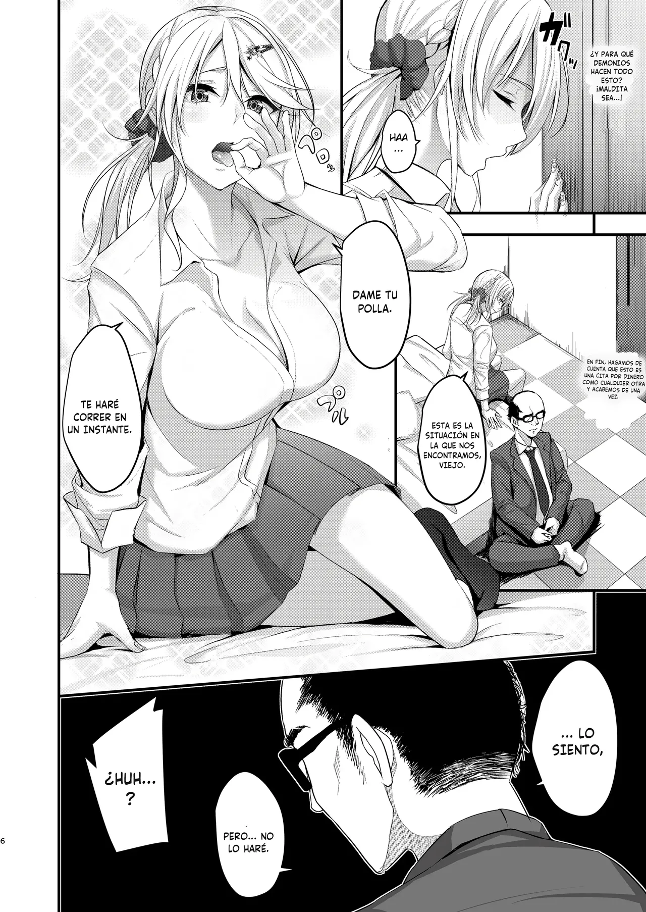 Ikiiki Dasshutsu Game with Chou Chirou Oji-san｜Un Divertido Juego de Escape con un Oji-san de Eyaculación Muy Tardía page 6 full