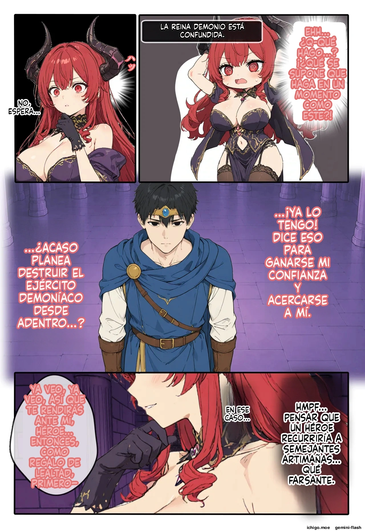 Kouman maou, hinjaku bonyuu kando kabin taishitsu ni sareru  MTL page 9 full