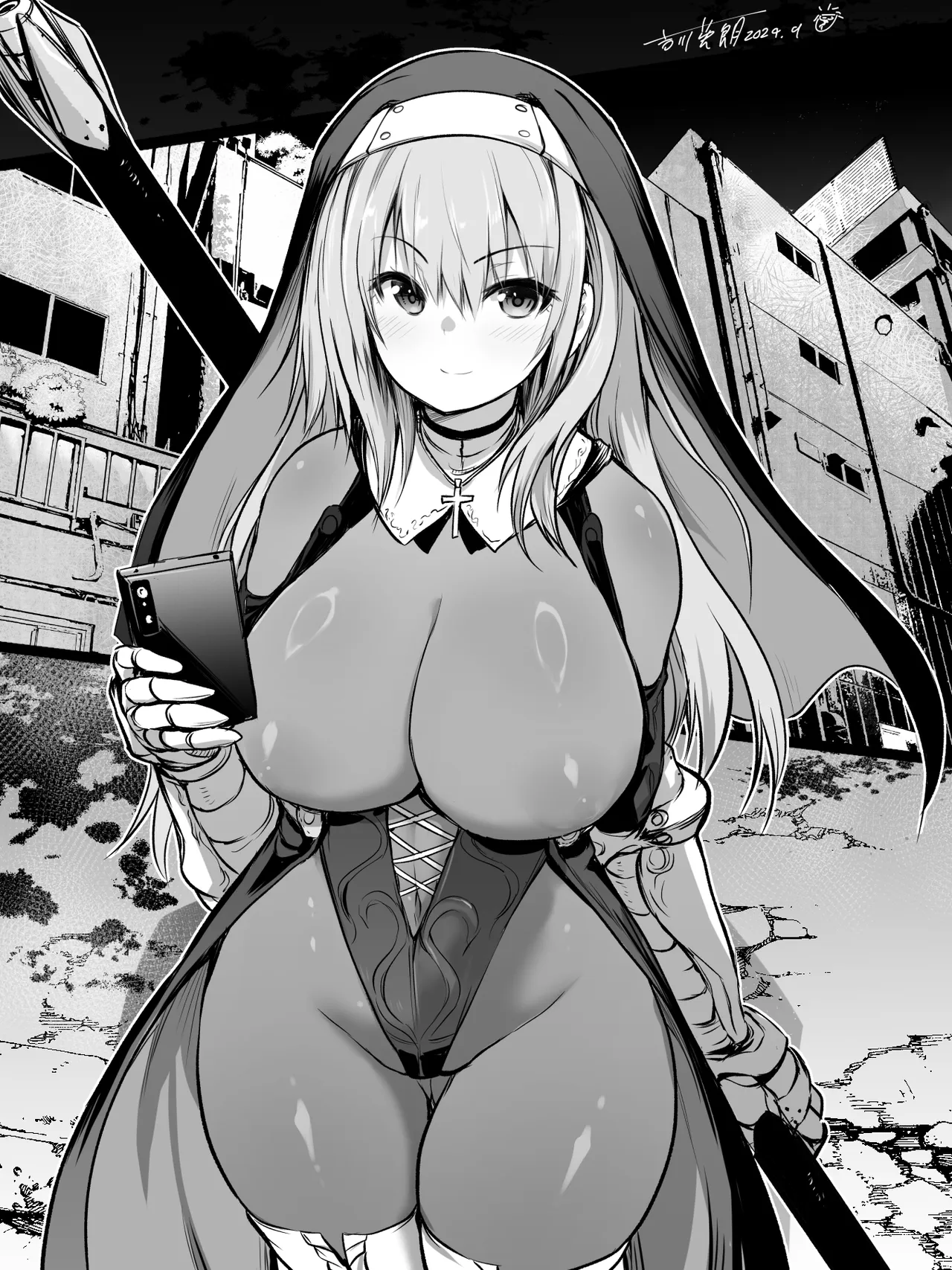 【コラボ企画_挿絵FULL】バトルシスター礼良さんのエチエチノベル挿絵（健全＆エチエチパート） page 3 full