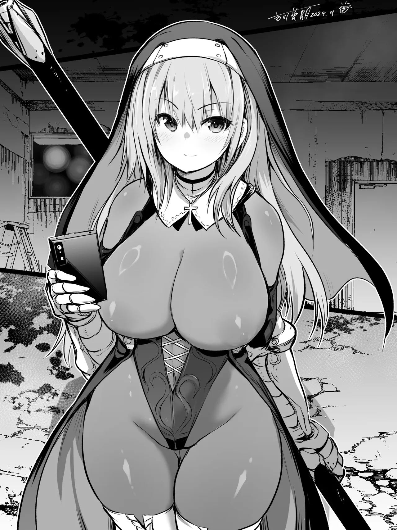 【コラボ企画_挿絵FULL】バトルシスター礼良さんのエチエチノベル挿絵（健全＆エチエチパート） page 5 full