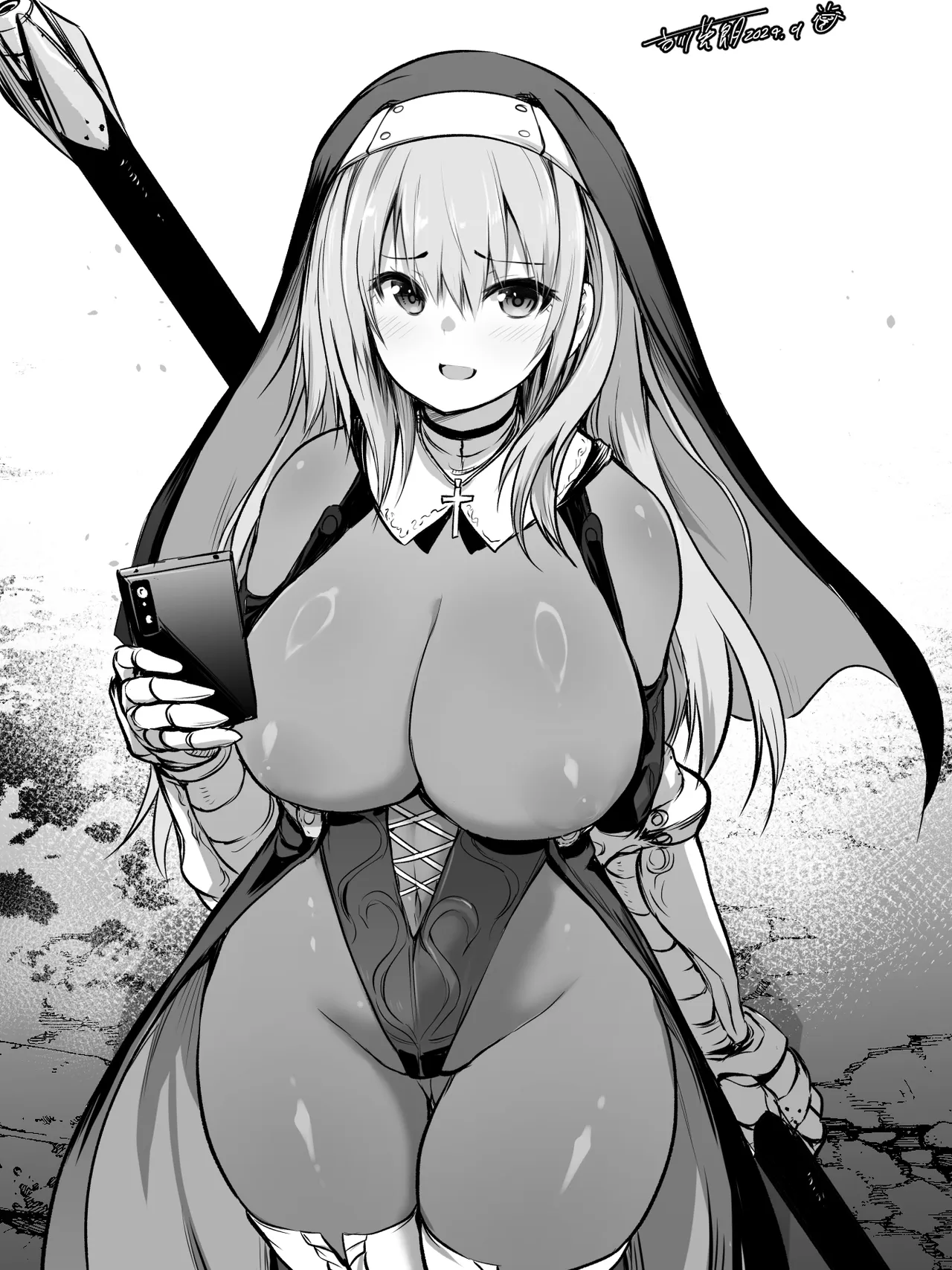 【コラボ企画_挿絵FULL】バトルシスター礼良さんのエチエチノベル挿絵（健全＆エチエチパート） page 8 full