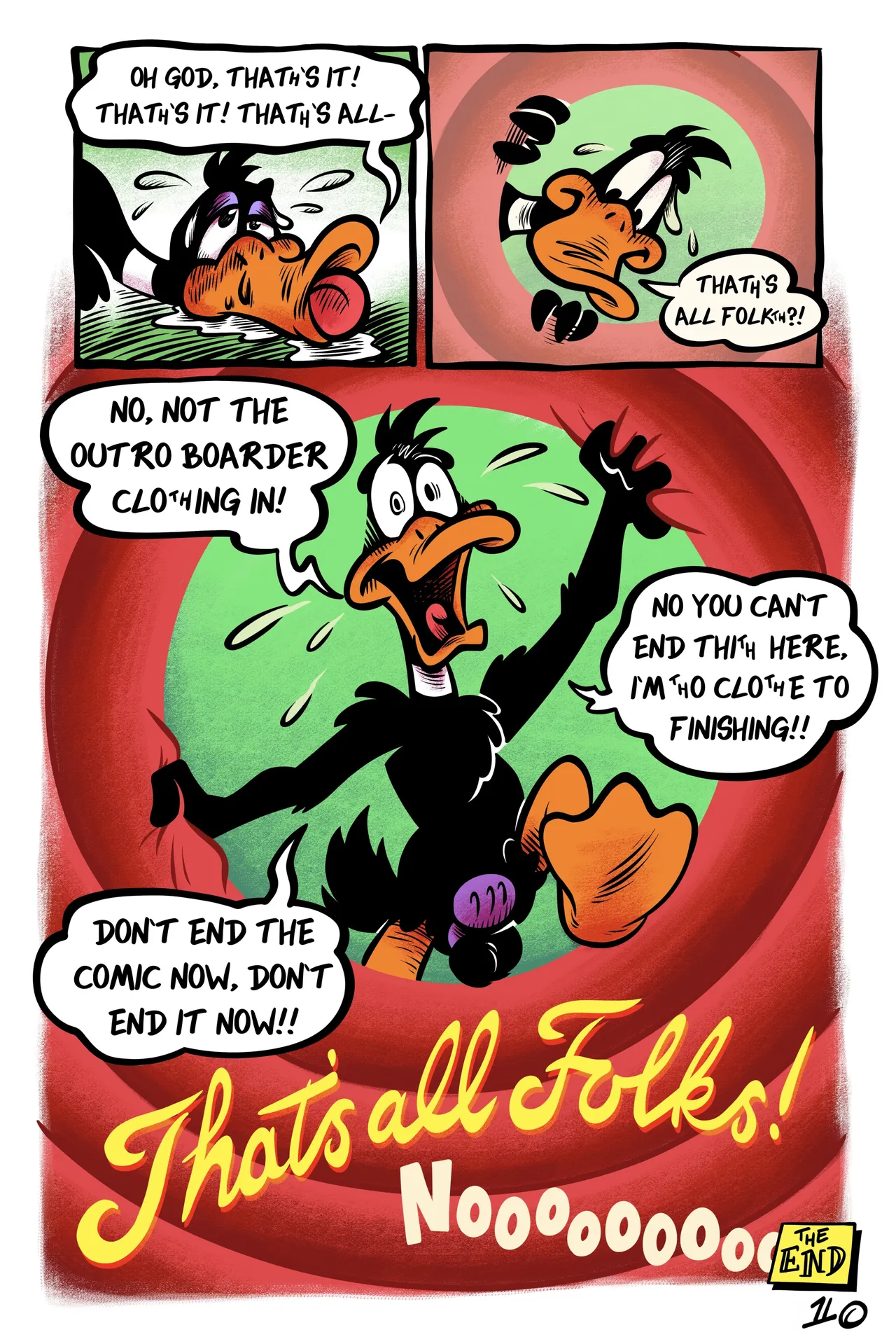 Daffy in ‘LOCKED-UP DUCK’ page 10 full