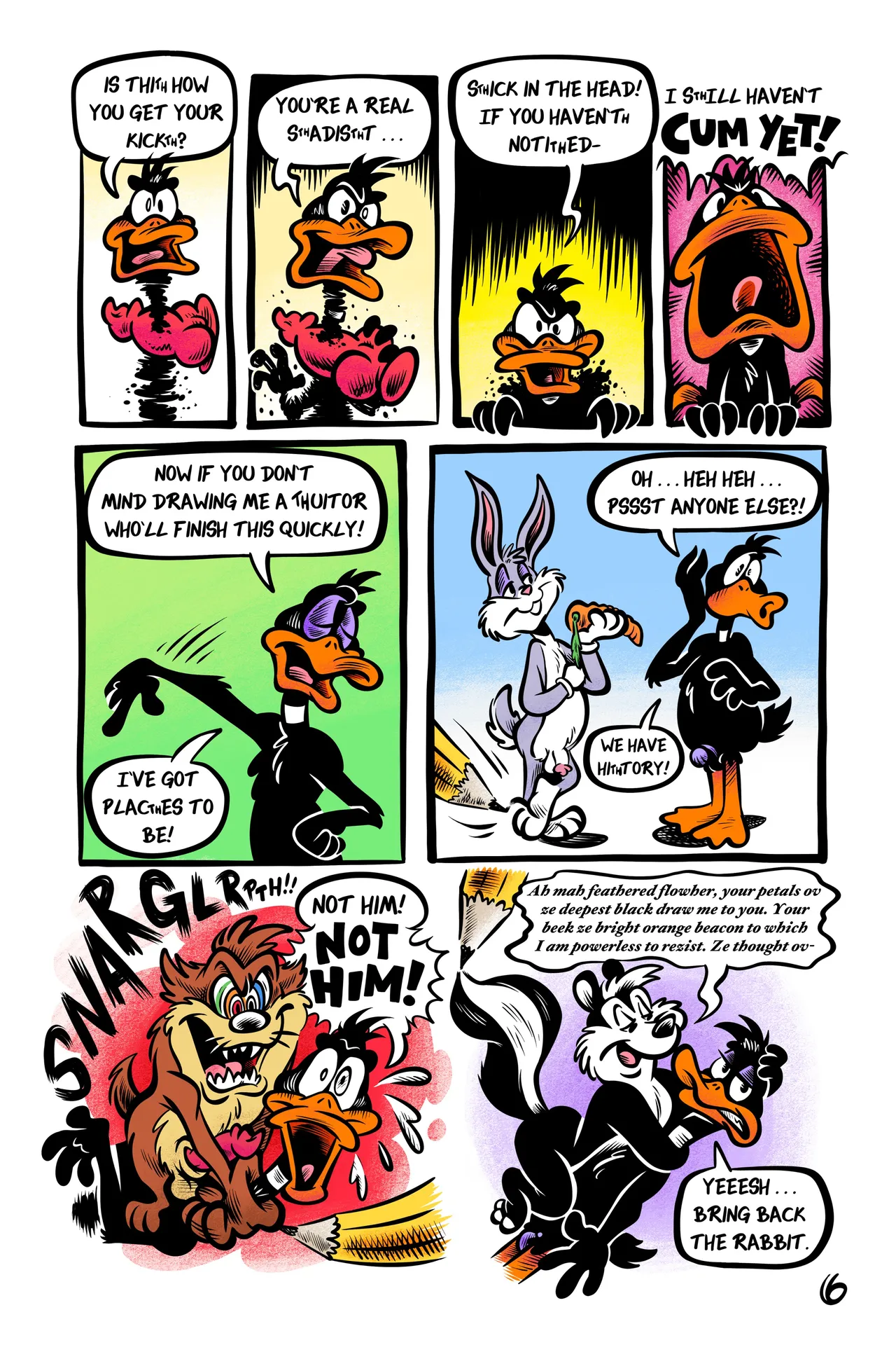 Daffy in ‘LOCKED-UP DUCK’ page 6 full