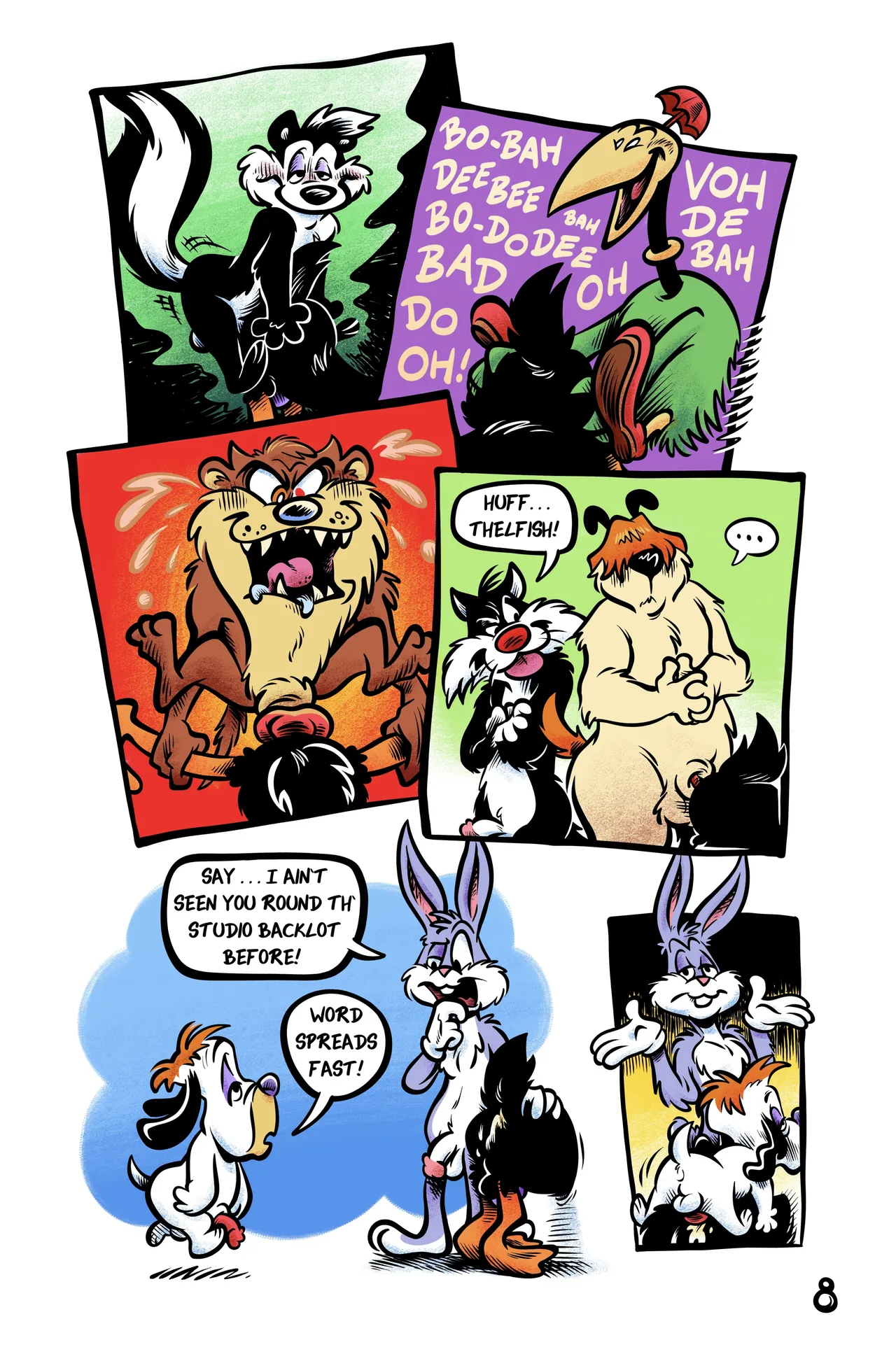Daffy in ‘LOCKED-UP DUCK’ page 8 full