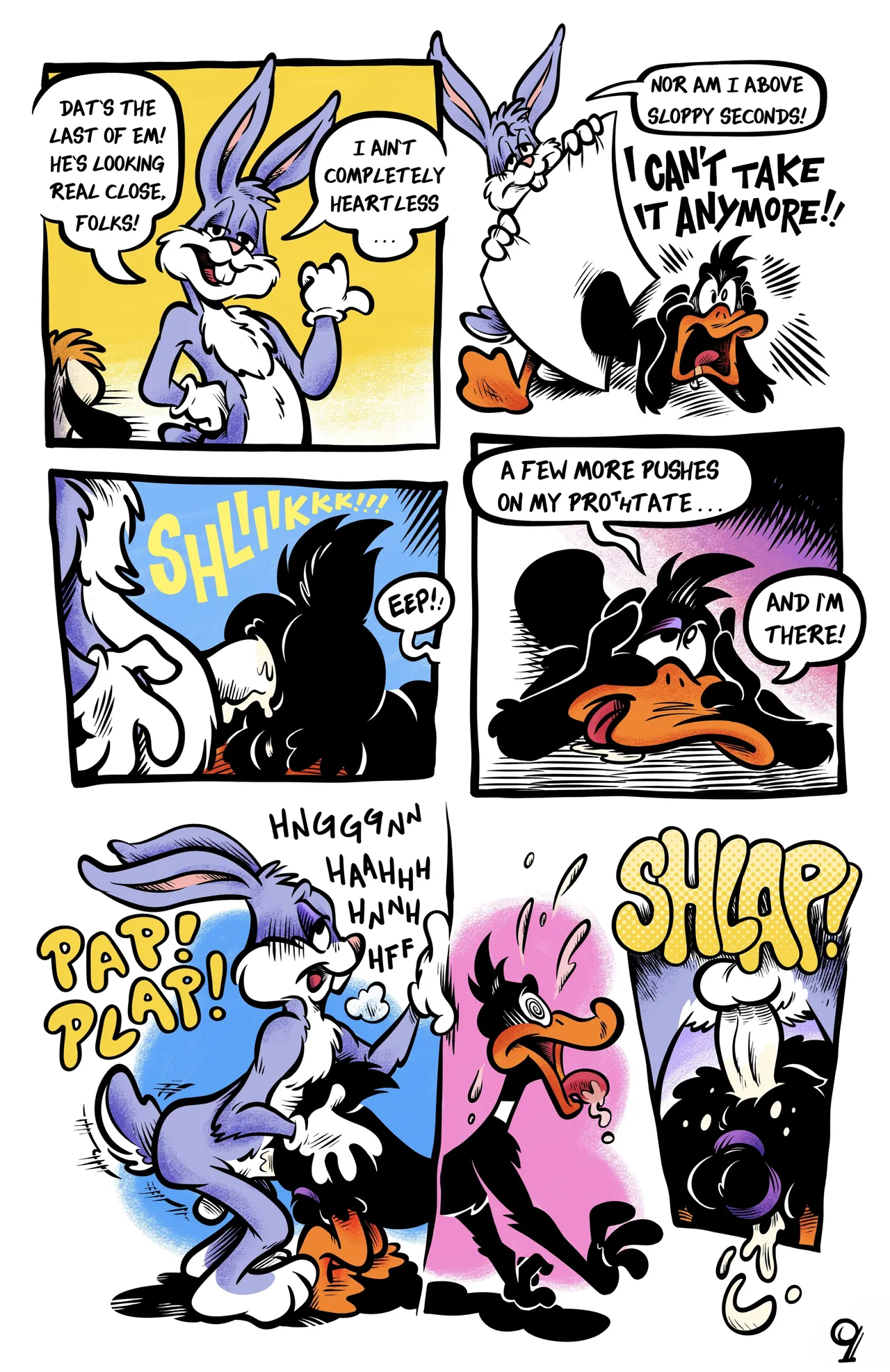 Daffy in ‘LOCKED-UP DUCK’ page 9 full