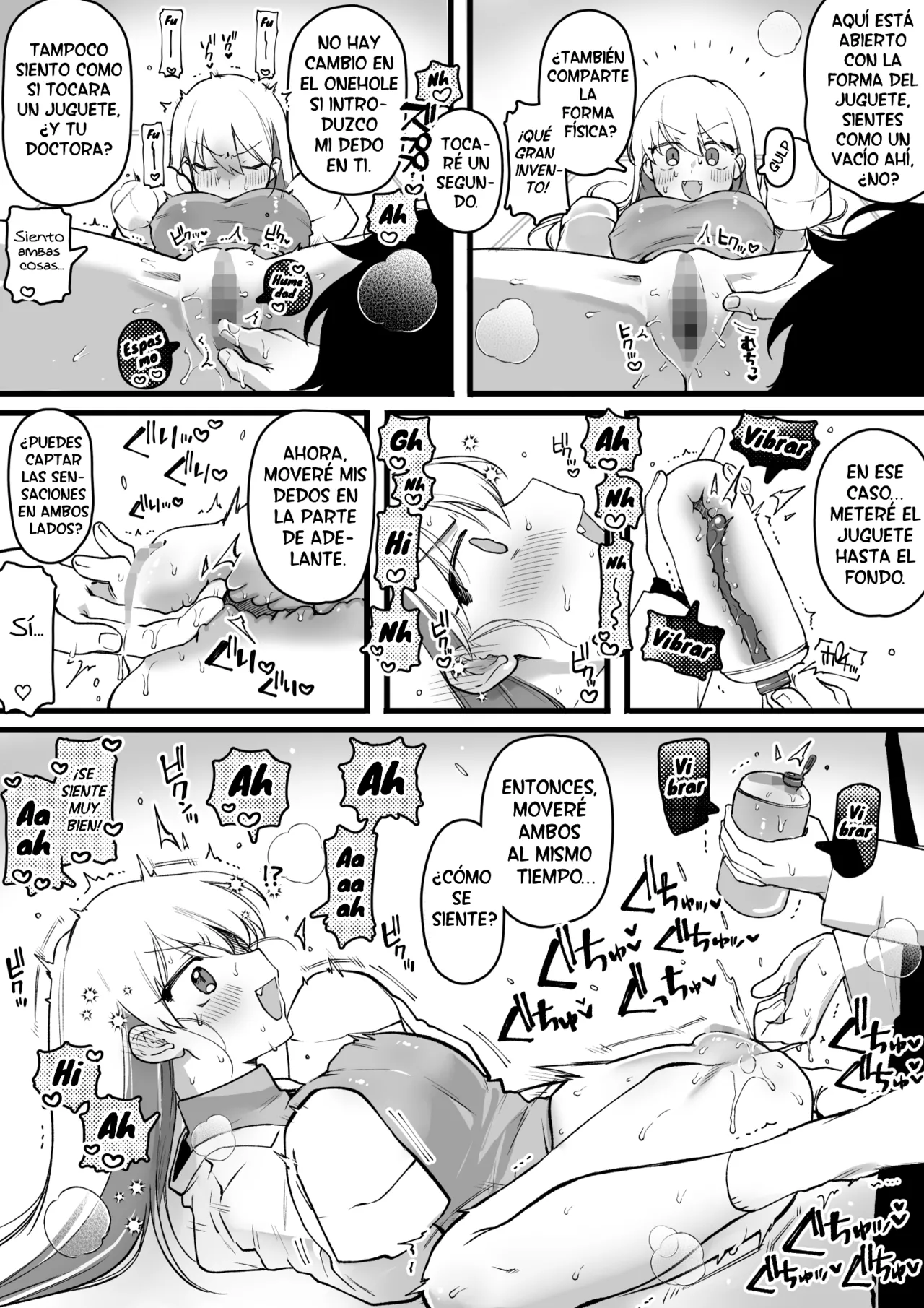 La doctora desarrolla un onehole que comparte sensaciones - Hakase Kankaku Kyouyuu Onaho Kaihatsu Suru page 2 full