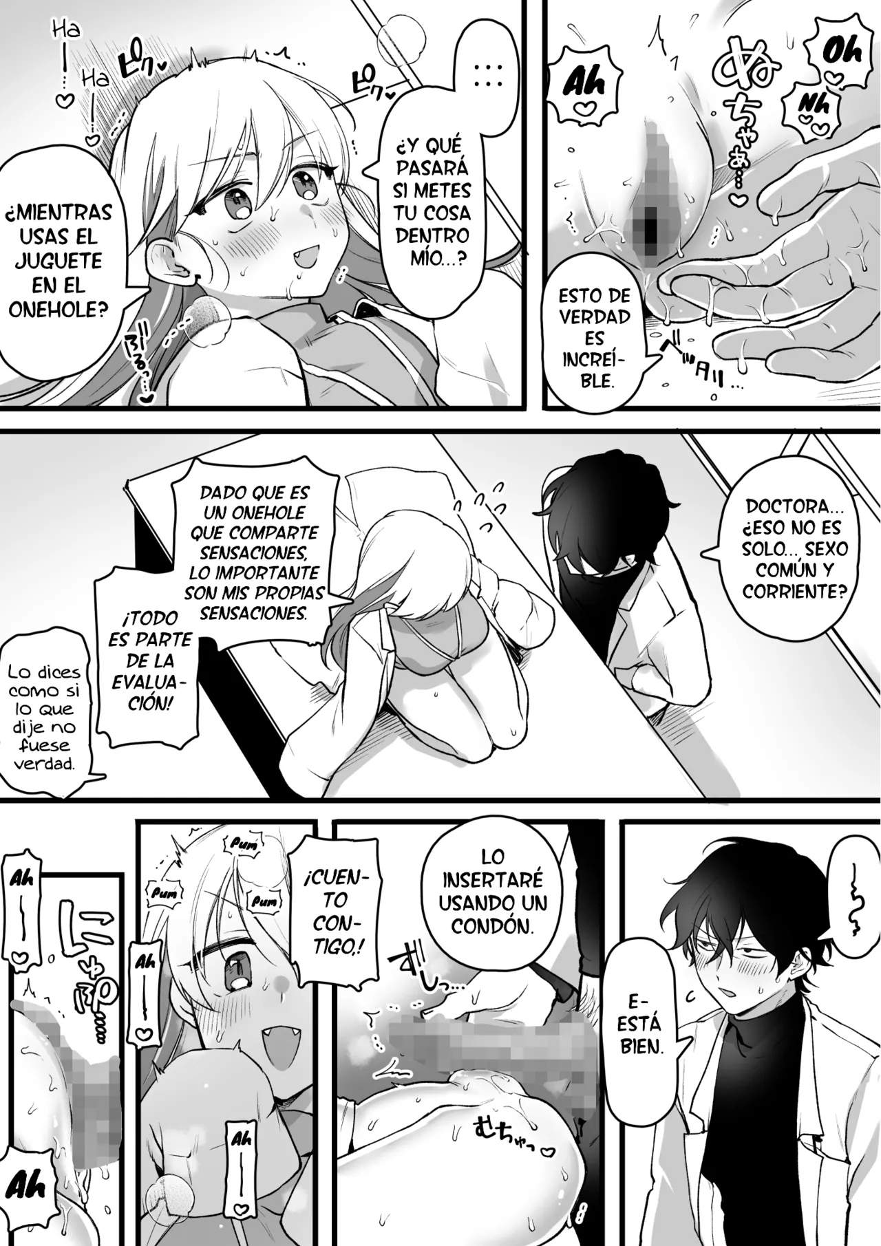 La doctora desarrolla un onehole que comparte sensaciones - Hakase Kankaku Kyouyuu Onaho Kaihatsu Suru page 3 full