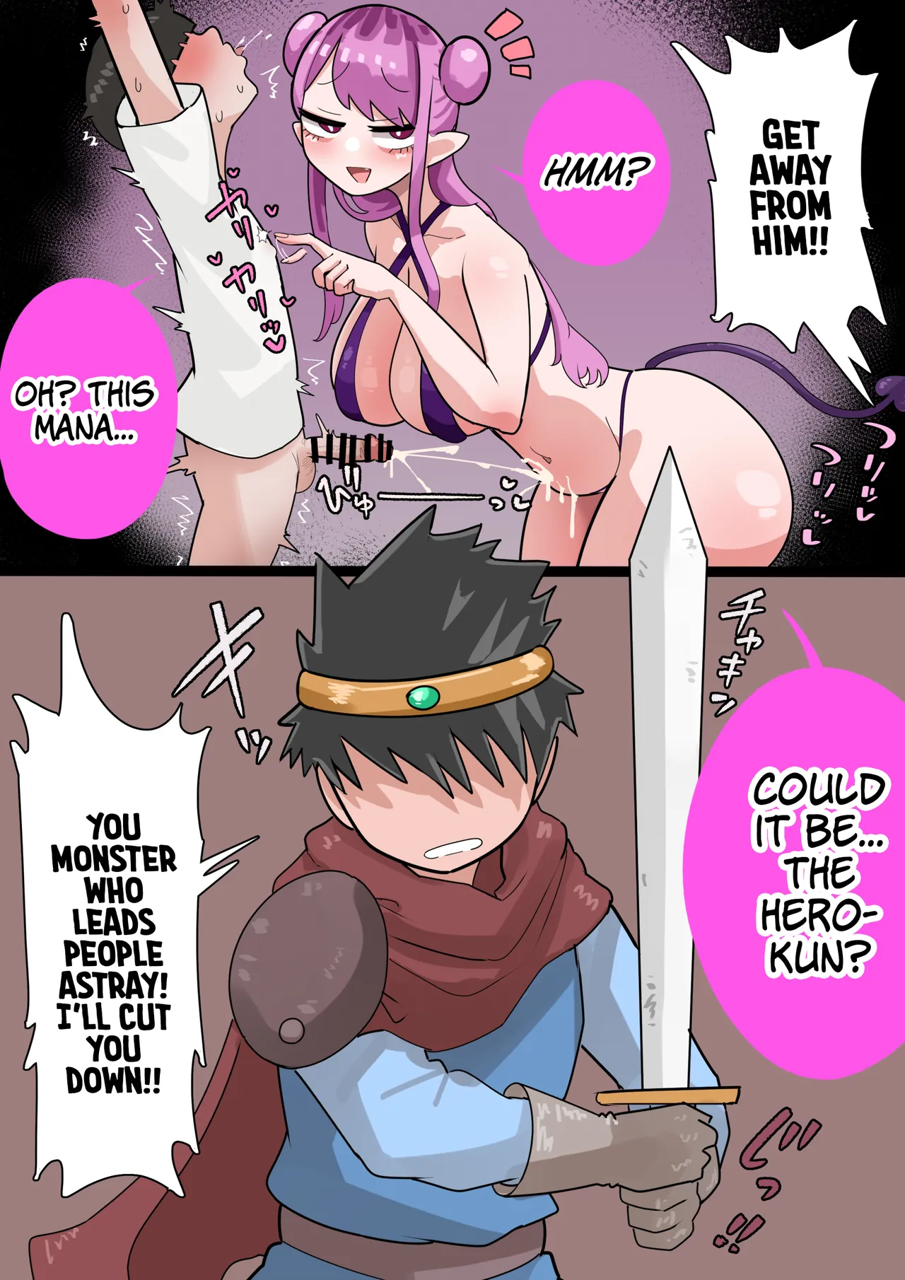 Futago no Deka Muchi Succubus ni Yoru Nioi-zeme Sakusei 💕 | Thick Twin Succubi's Smell Torture Milkings! 💕 page 4 full