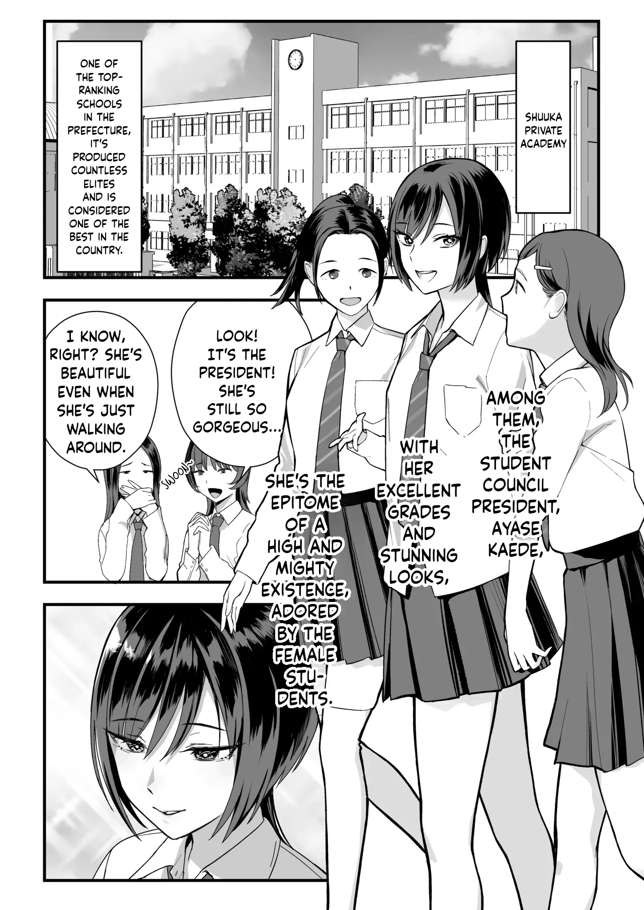 InCha na Ore dake ga Shitteiru Seitokaichou no Uragawa. ~Kakure Kyonyuu no Senpai ga Kairaku ni Kuppuku Shite Ochiru made~ page 4 full