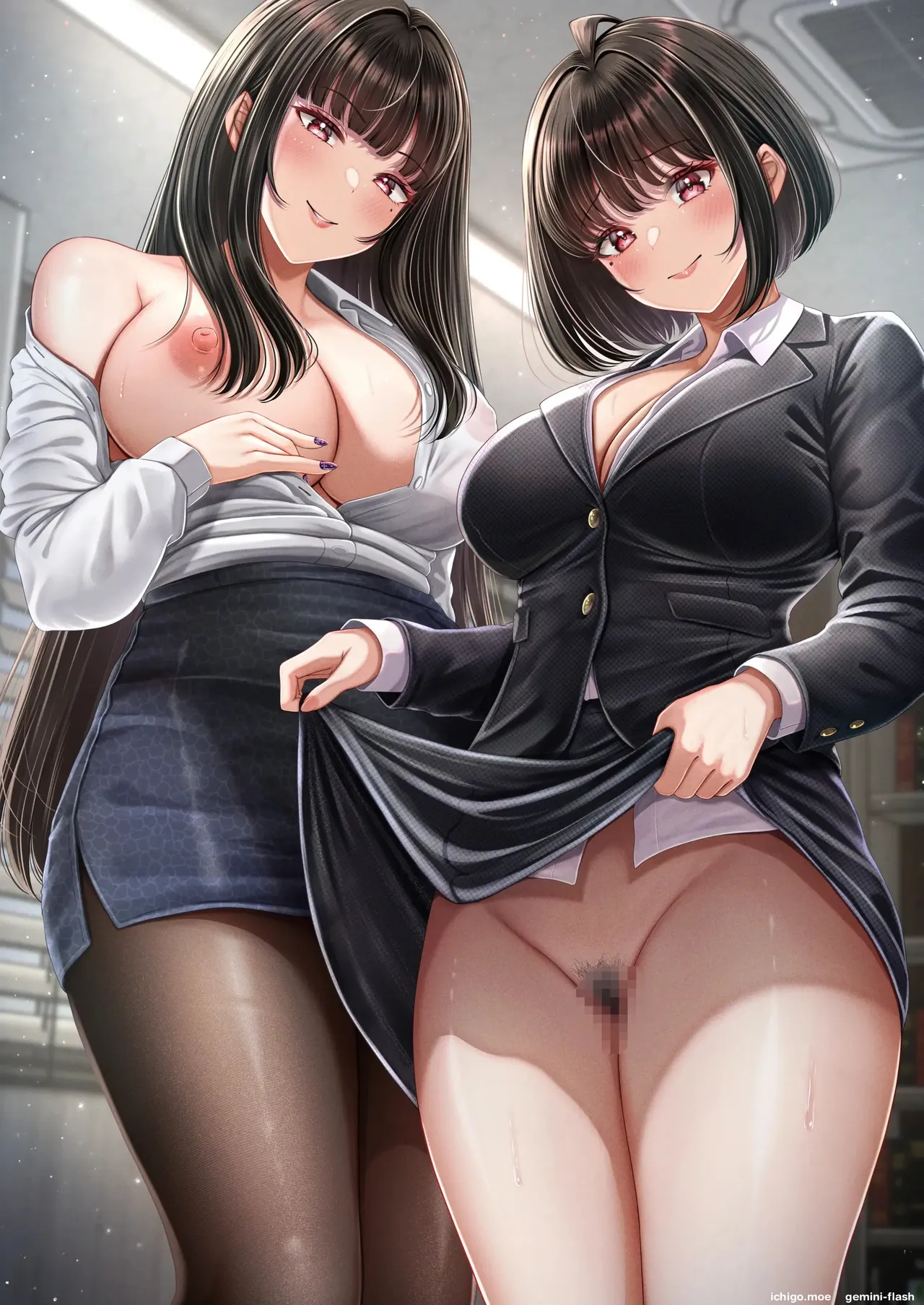 Sono Toshi no Hanareta Kurokami Shimai to Omanko Suru Hanashi 5  MTL page 6 full