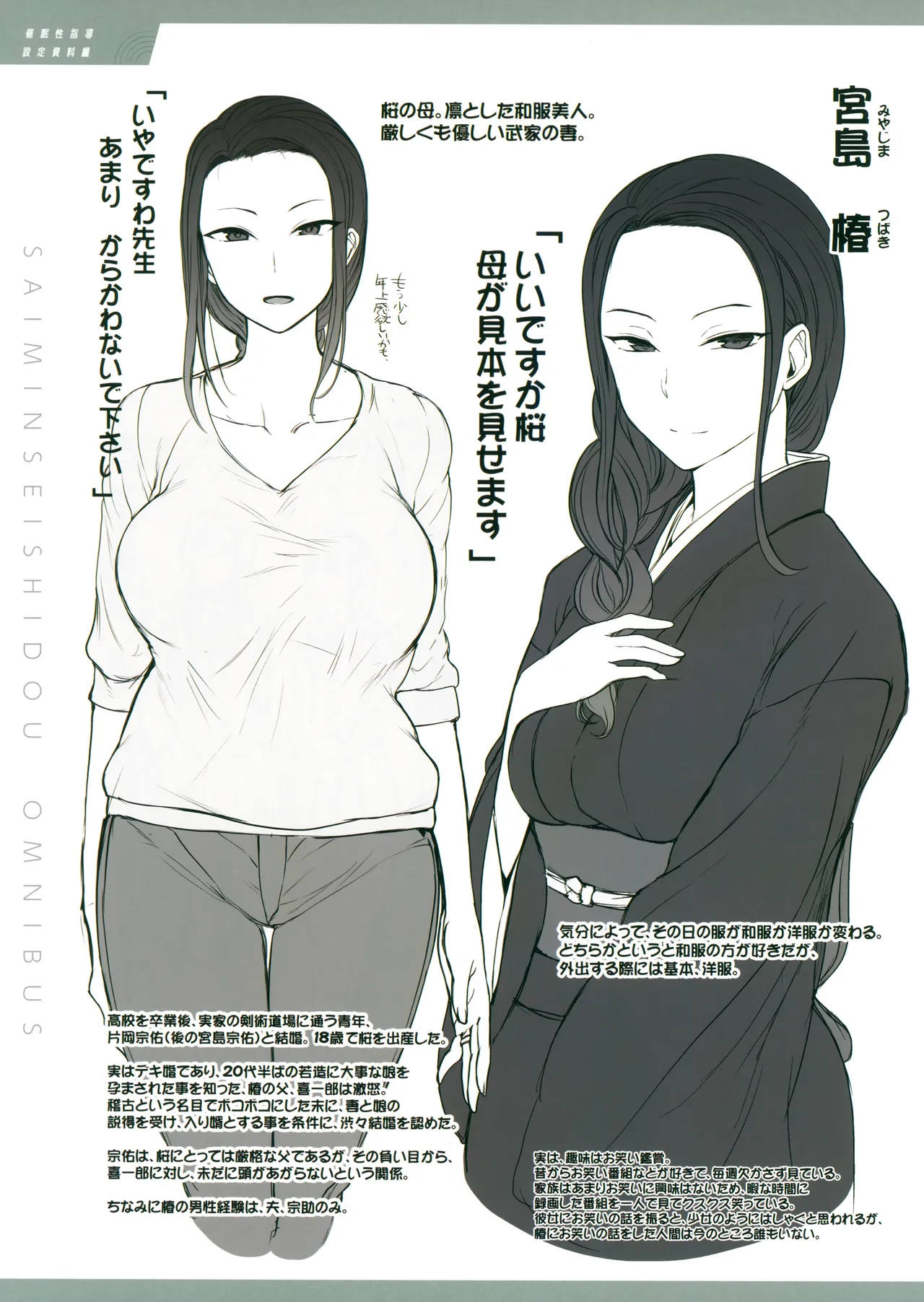 Saimin Seishidou Setting Materials Collection C97 Complete Collection Release Commemorative Fair Bonus Booklet page 7 full