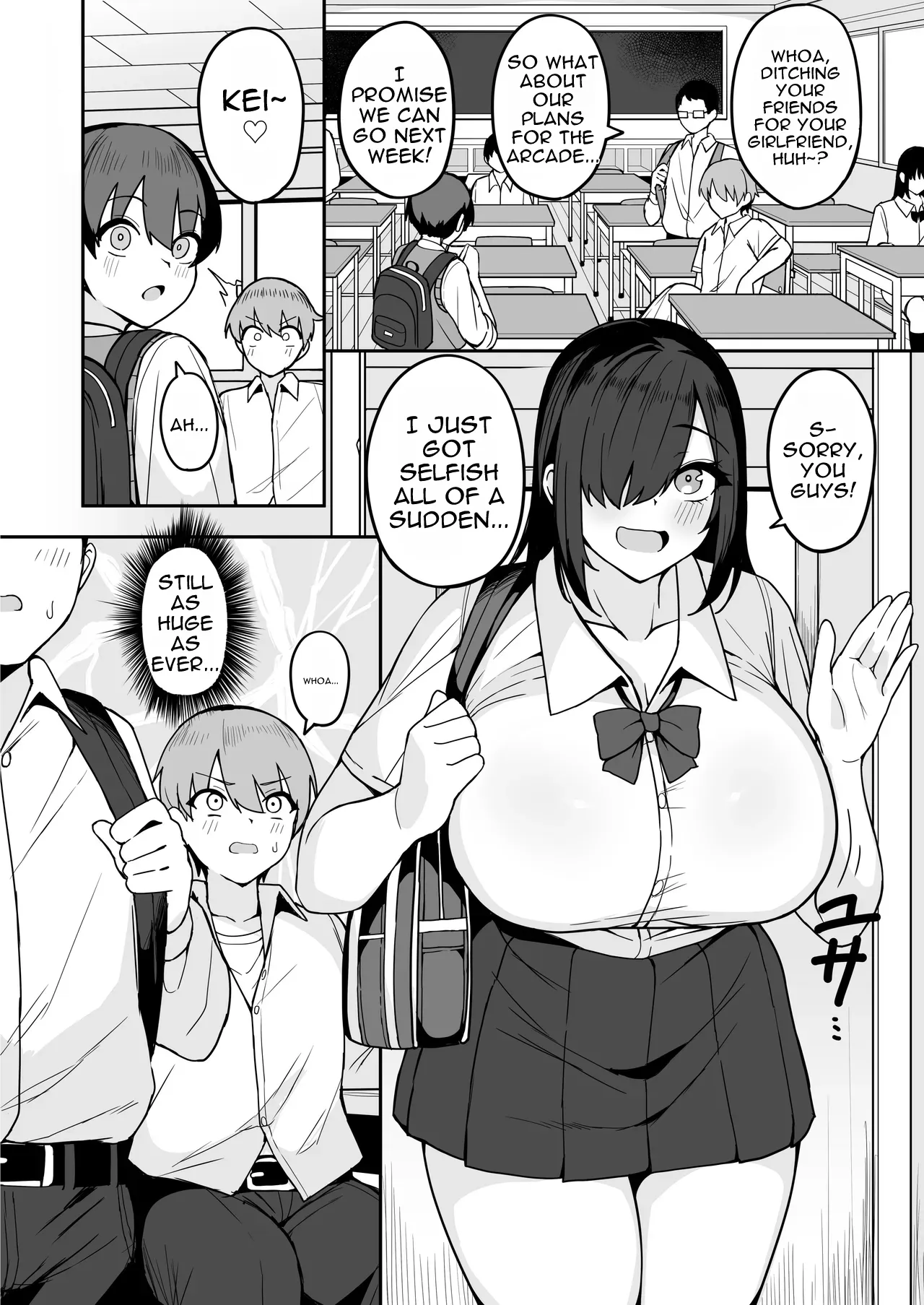 Bakunyuu InCha Doukyuusei ni Kokuhaku sareta node Tsukiattara Tondemonai Seiyoku Obake de Koukaishita Hanashi page 4 full