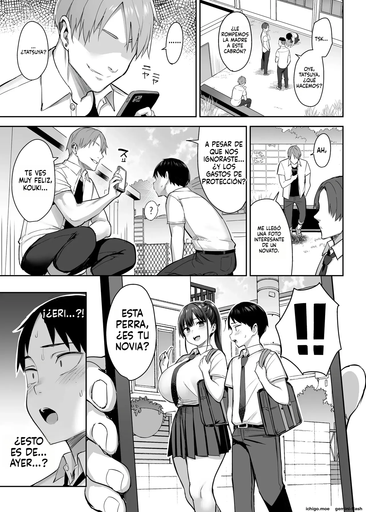 Zutto Suki datta Kyonyuu Osananajimi ga Furyou-tachi ni Moteasobareta Nanukakan Souchuuhen  MTL page 8 full
