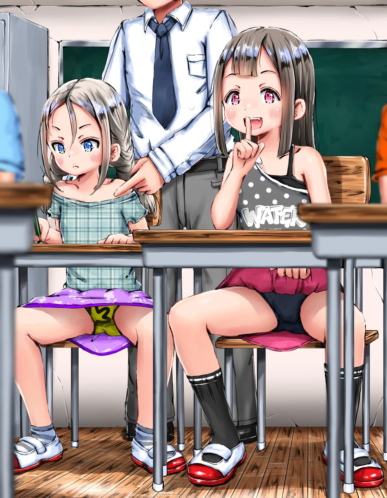 他の子に気を取られてるうちにエロ行為をバレないように見せつけてくる女神さま～ page 3 full