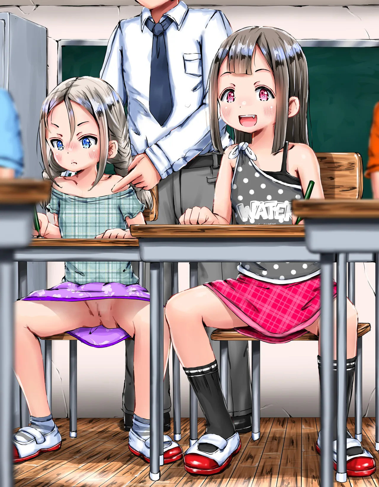他の子に気を取られてるうちにエロ行為をバレないように見せつけてくる女神さま～ page 9 full