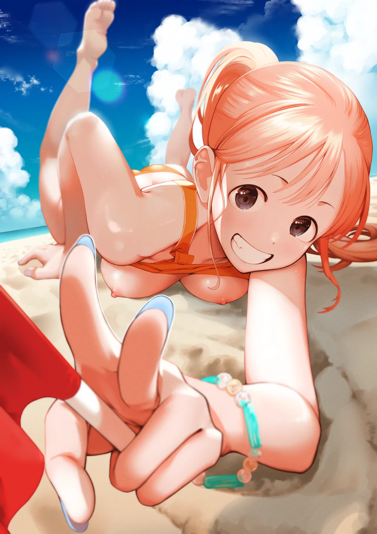 ビーチフラッグでポロリする星野 page 2 full