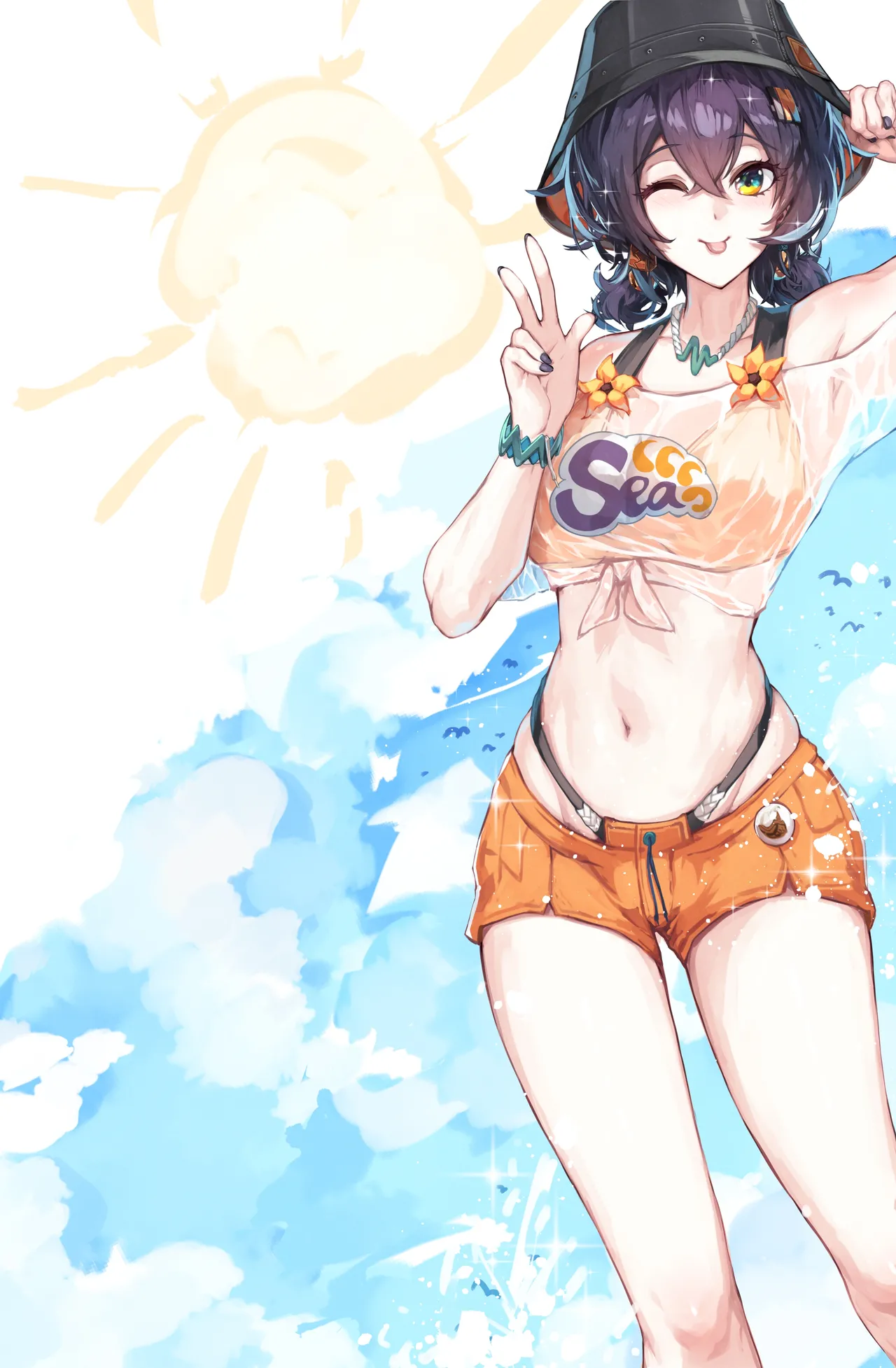 リンちゃんがセクシーに水着を脱ぐだけの絵 page 3 full