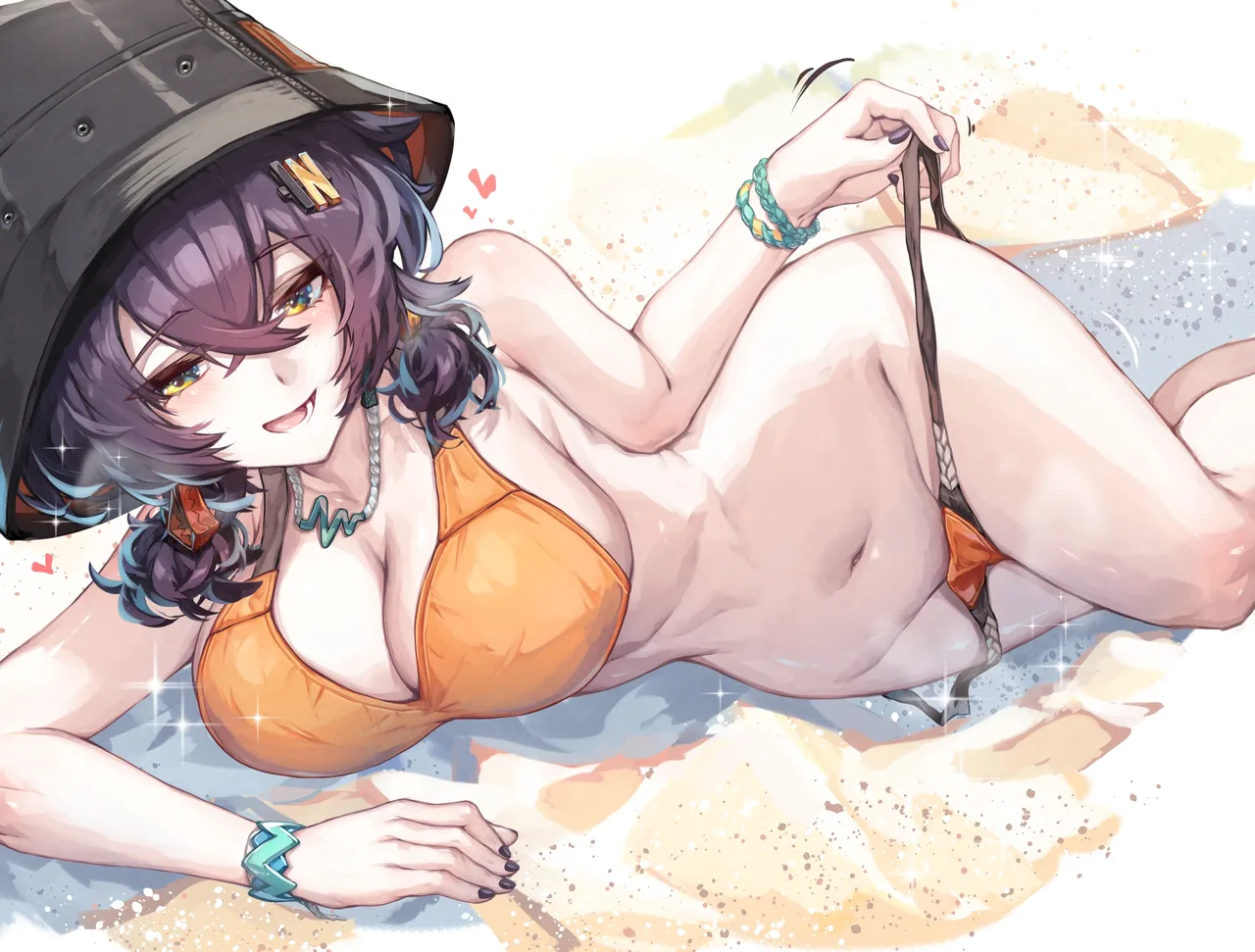 リンちゃんがセクシーに水着を脱ぐだけの絵 page 4 full